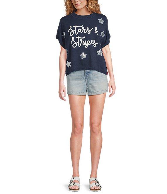 Anna & Ava Stars and Stripes Knitted Pullover Product Image