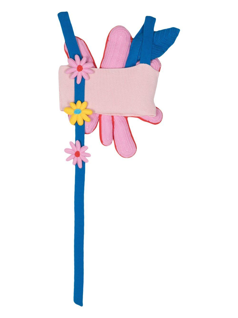 floral-appliqué cropped top Product Image