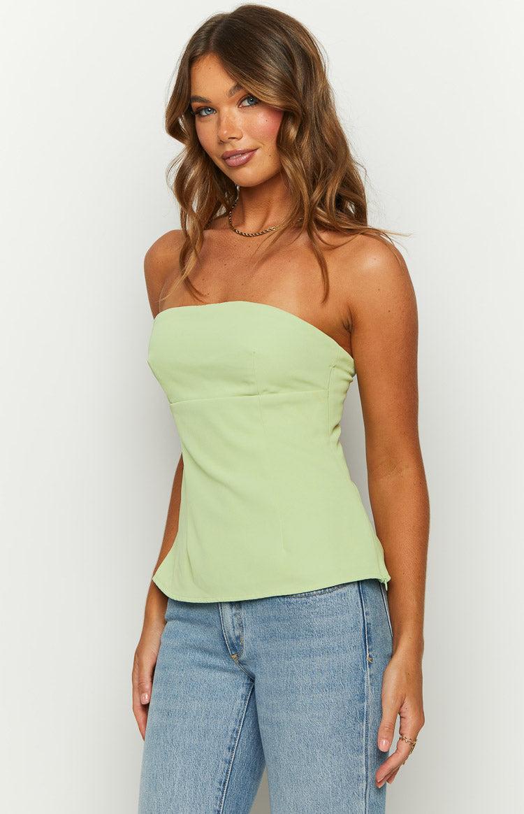 Layi Green Strapless Top Product Image