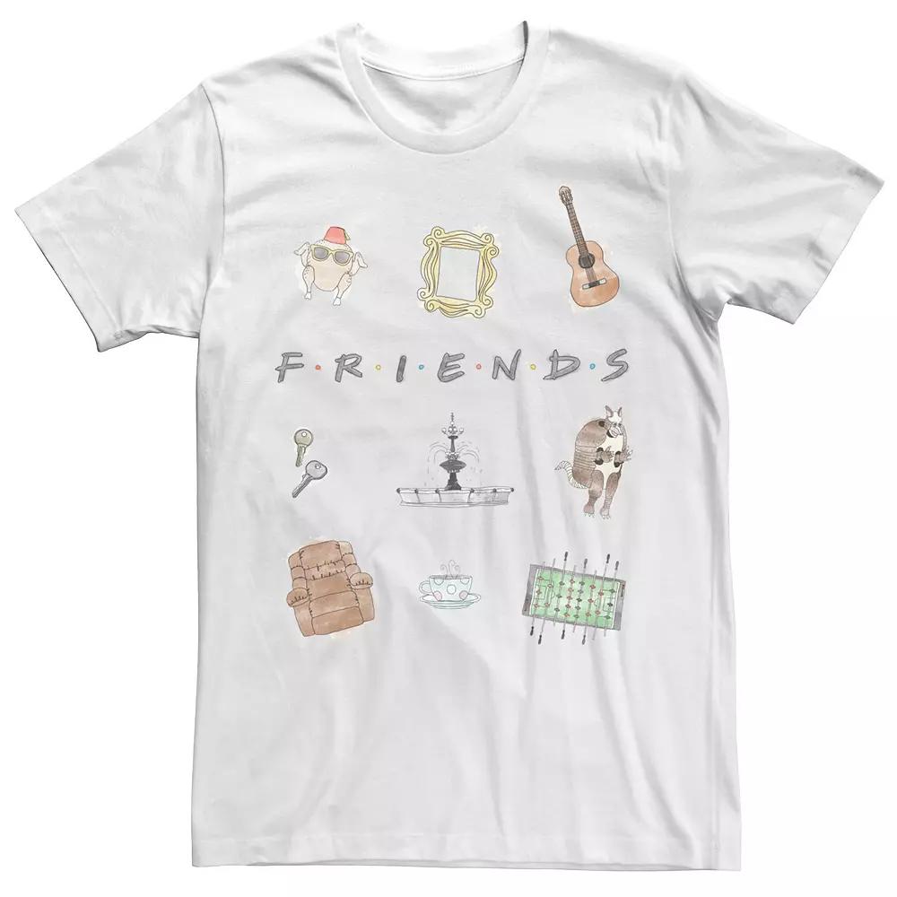 Men's Friends Symbol Collage Logo Tee,  Product Image