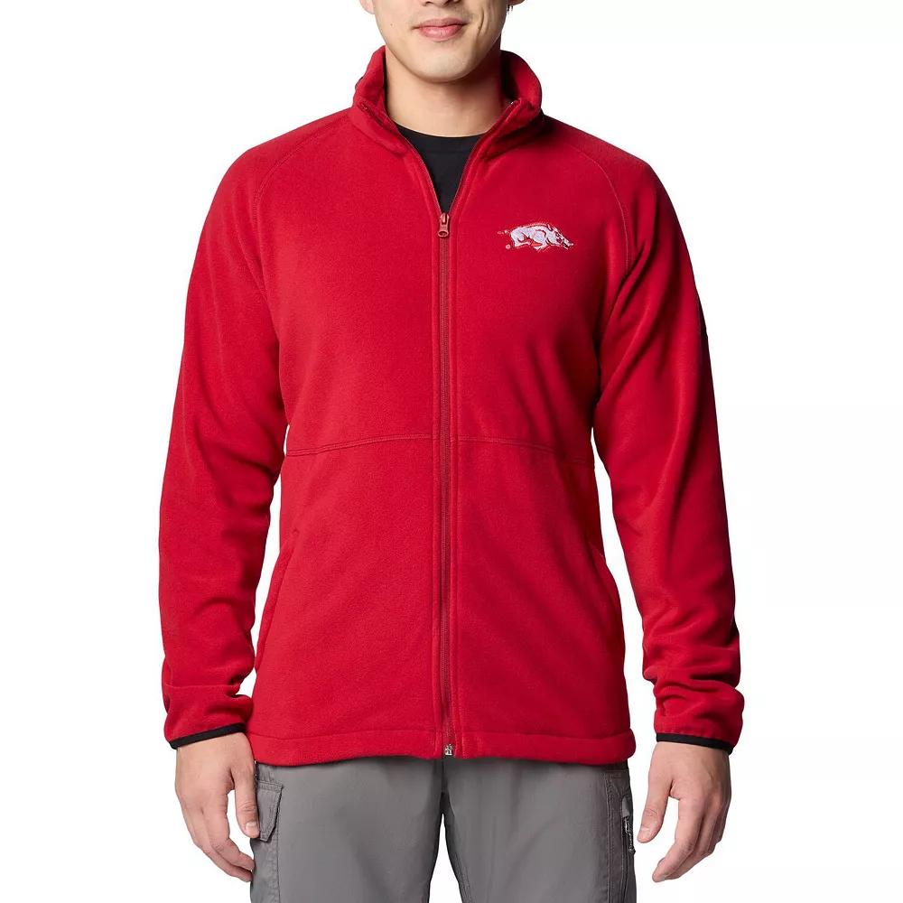 Men's Columbia Cardinal Arkansas Razorbacks Flanker IV Fleece Raglan Full-Zip Jacket,  Product Image