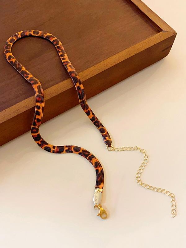 Leopard Snake Chain Necklaces Accessories Product Image
