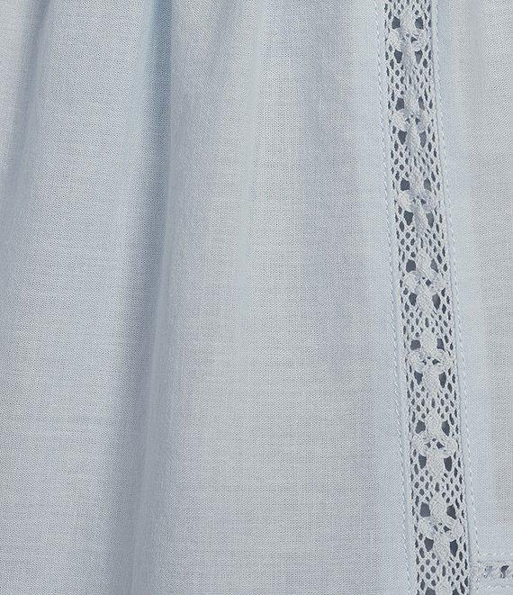 A Loves A Woven Lace Straight Neck Sleeveless Spaghetti Strap Flounce Coordinating Camisole Top Product Image