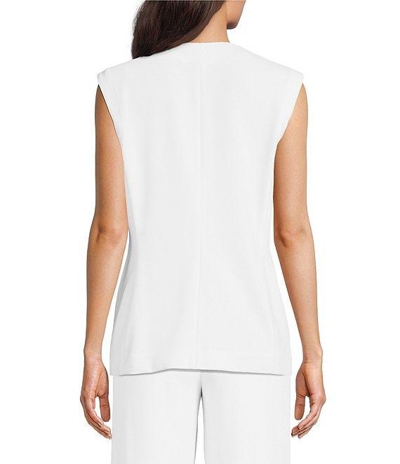 Anne Klein Four Button Vest Urban Stretch Vest Product Image