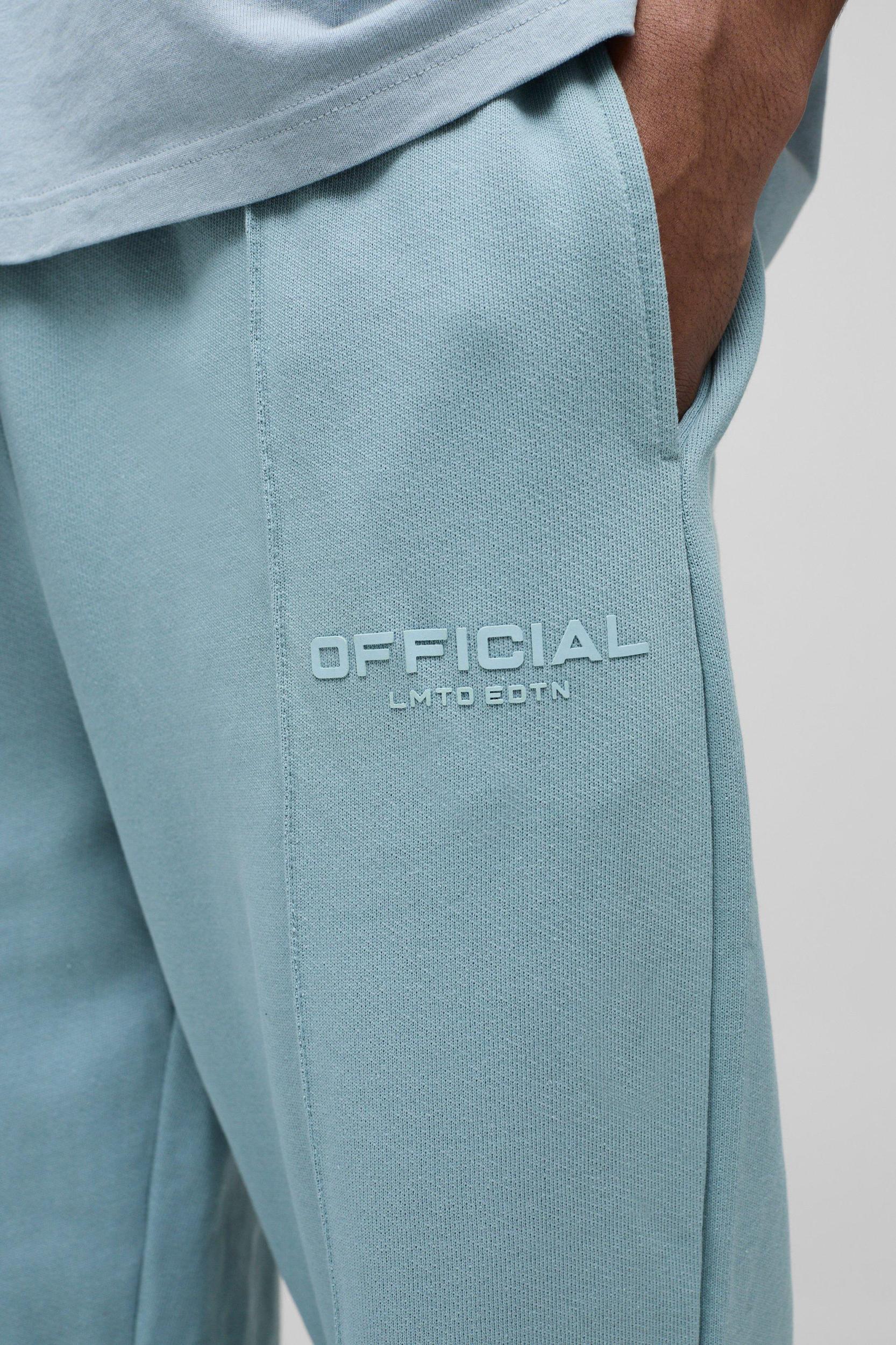 Straight Leg Heavyweight Pintuck Sweatpants | boohooMAN USA Product Image