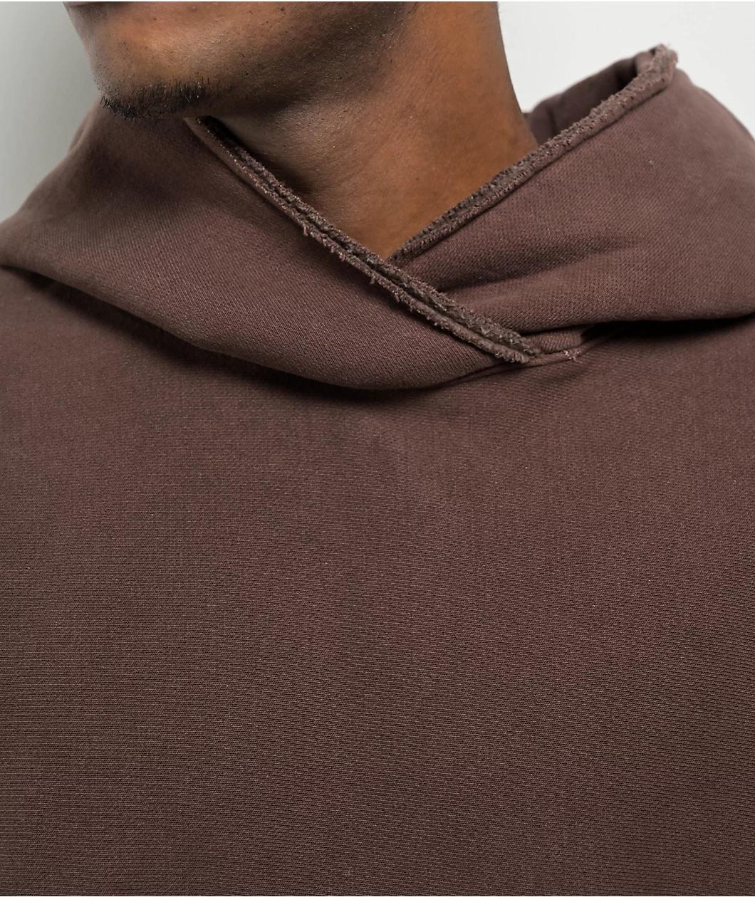 Champion Reverse Weave Crossover Warm Chocolate Brown Vintage Dye Hoodie Product Image