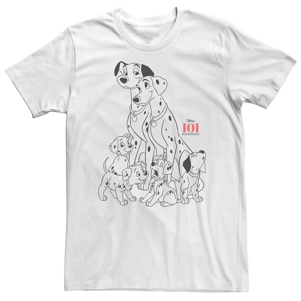Big & Tall Disney 101 Dalmatians Family Group Shot Tee, Men's,  Product Image