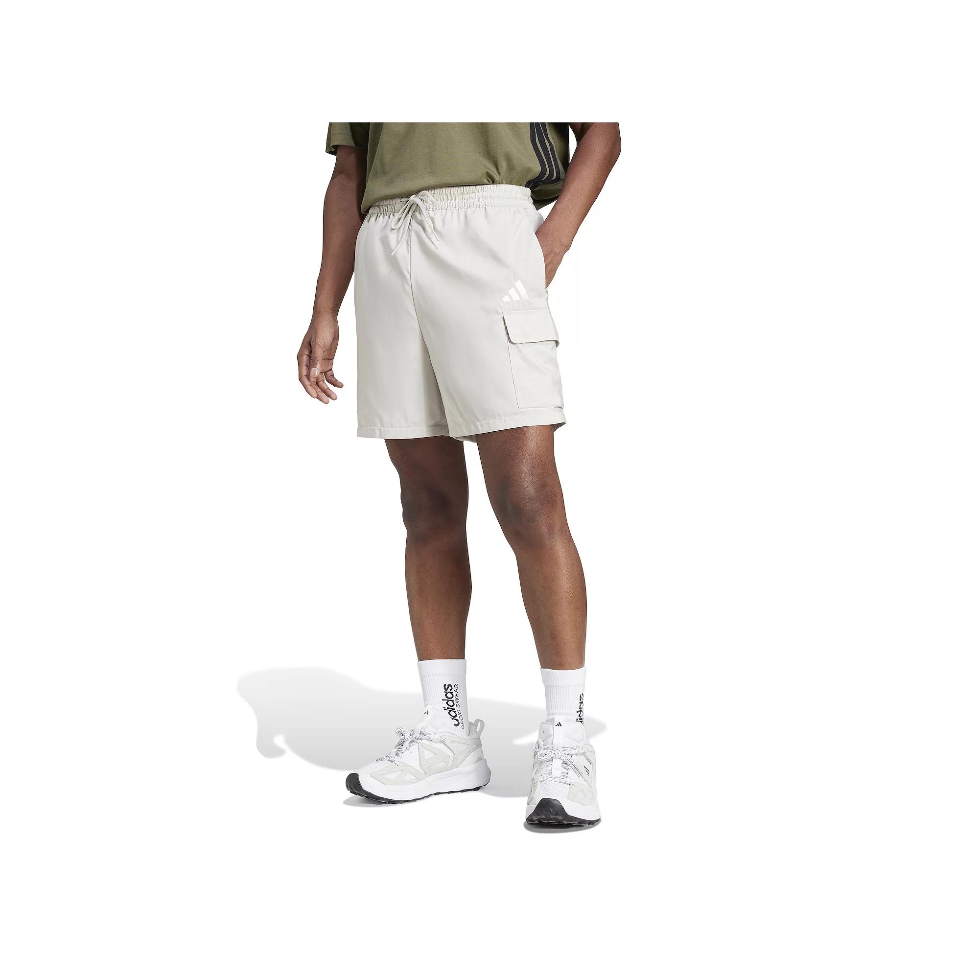 Big & Tall adidas Essentials Small Logo Sportswear Cargo Shorts, Men's,  Product Image