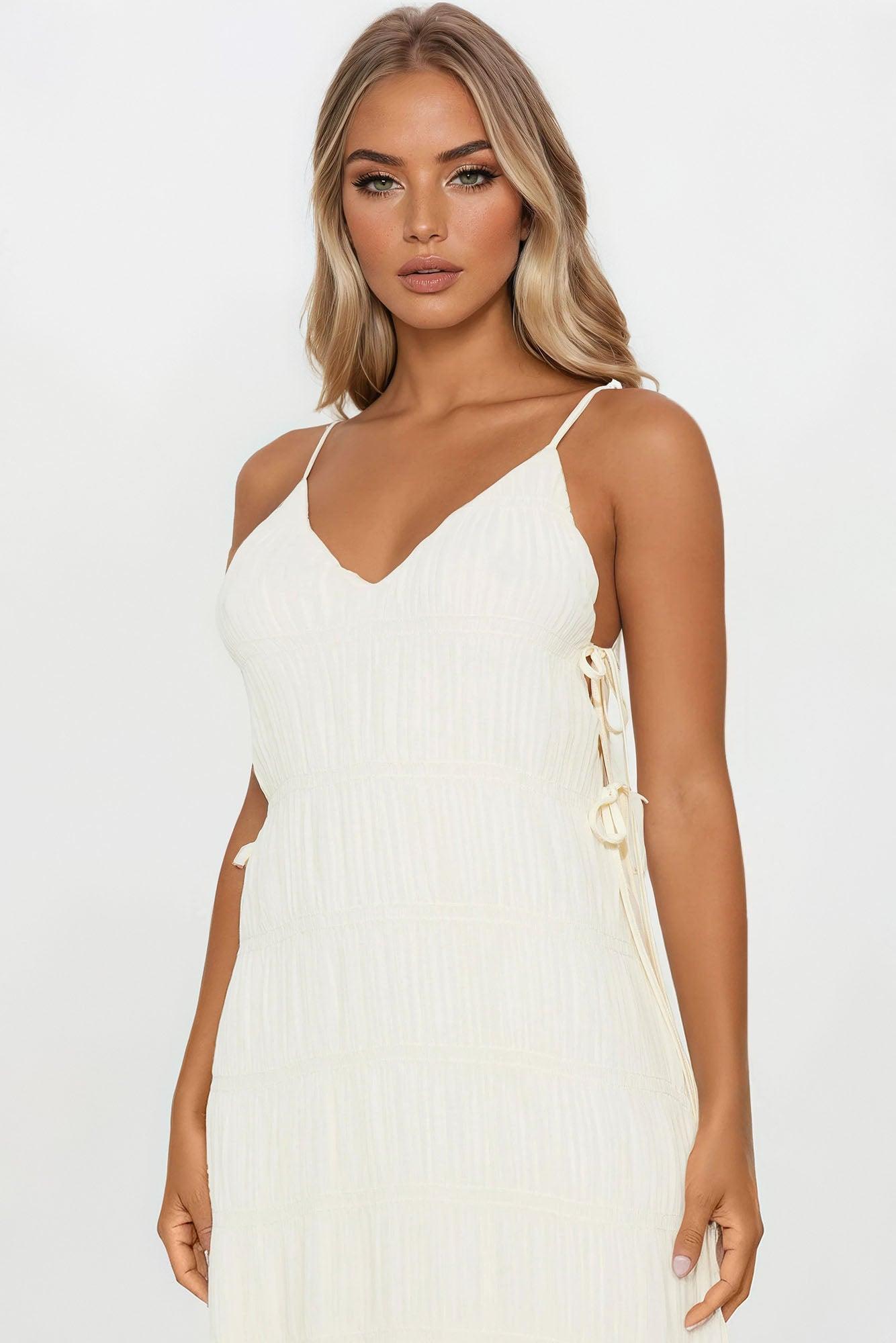 Dreaming Of You Maxi Dress - Cream Female Product Image