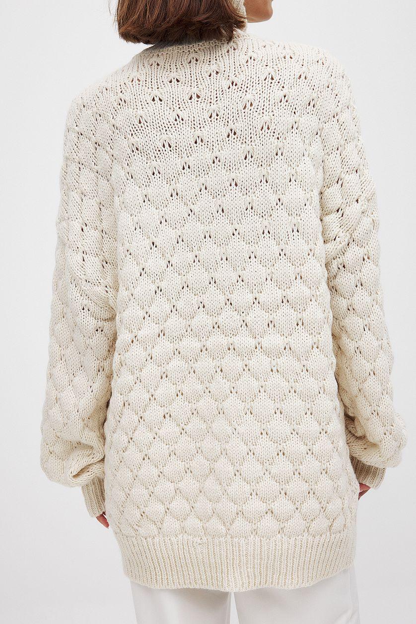 Polo Neck Knitted Sweater Product Image