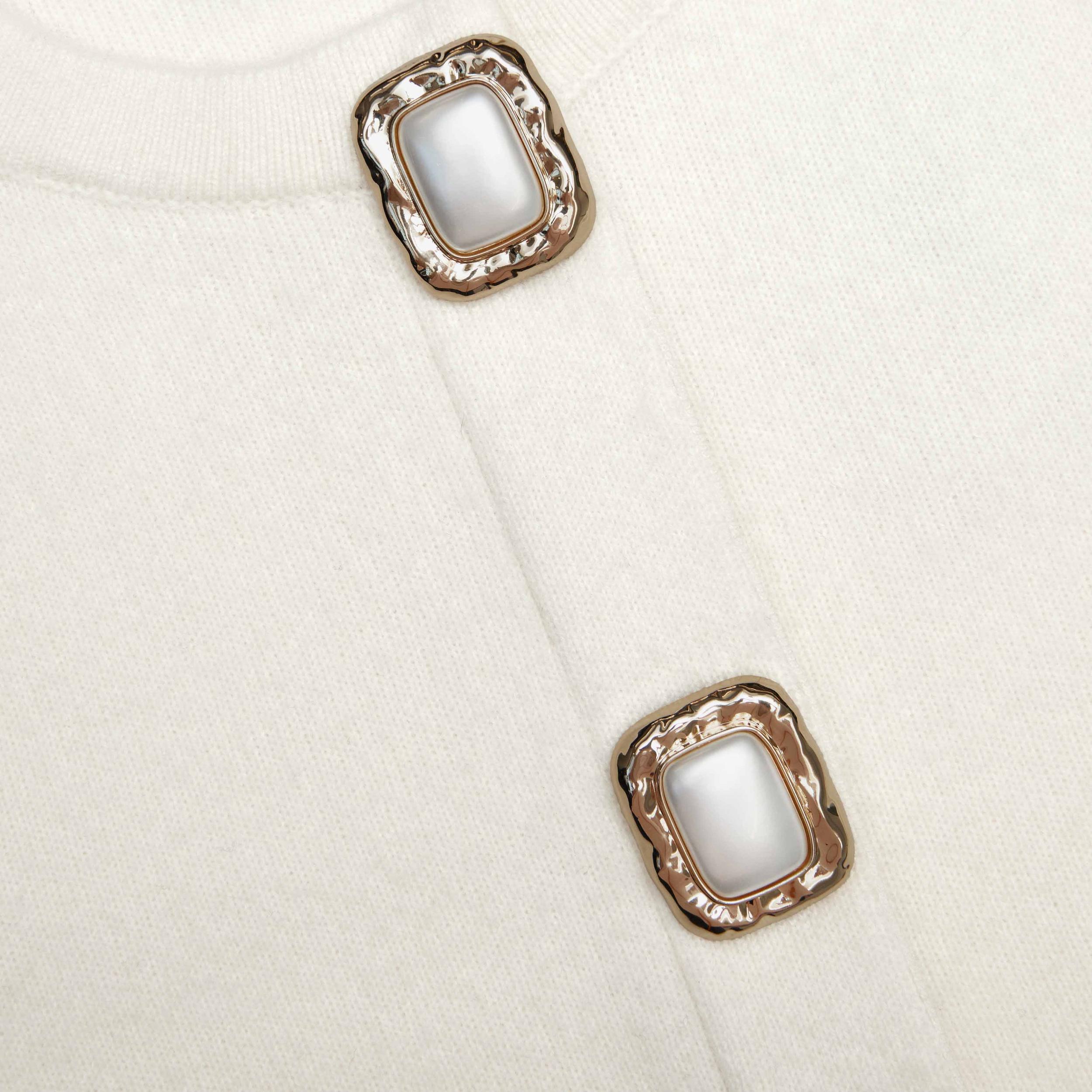 Cream Wool Cardigan Product Image