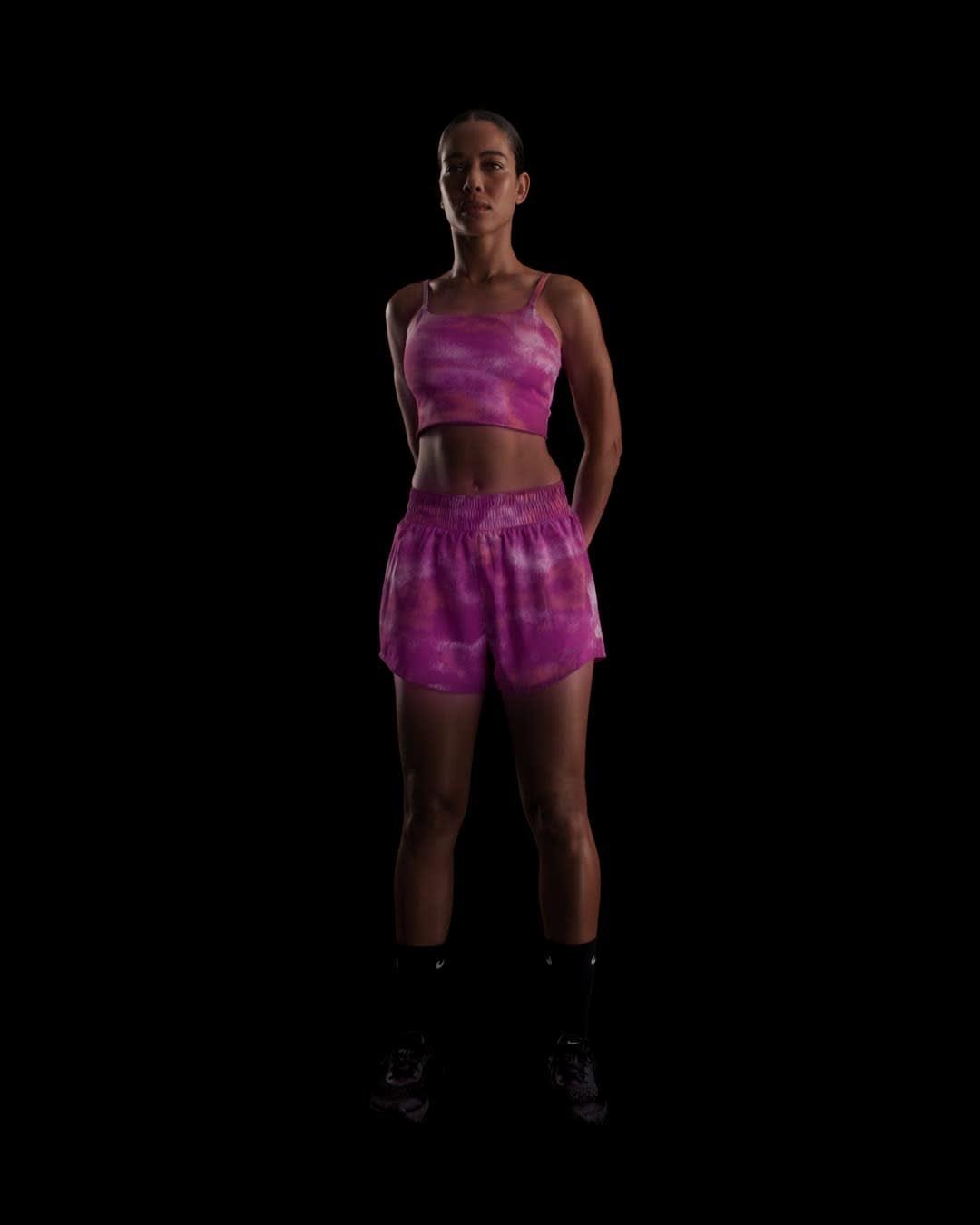 Nike Womens One Convertible Light-Support Lightly Lined Longline Printed Sports Bra | FZ6754-518 Product Image