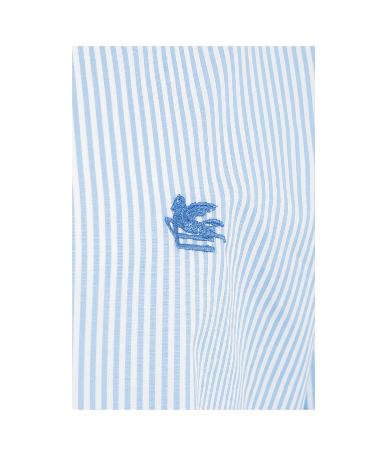 Striped shirt with logo embroidery Product Image