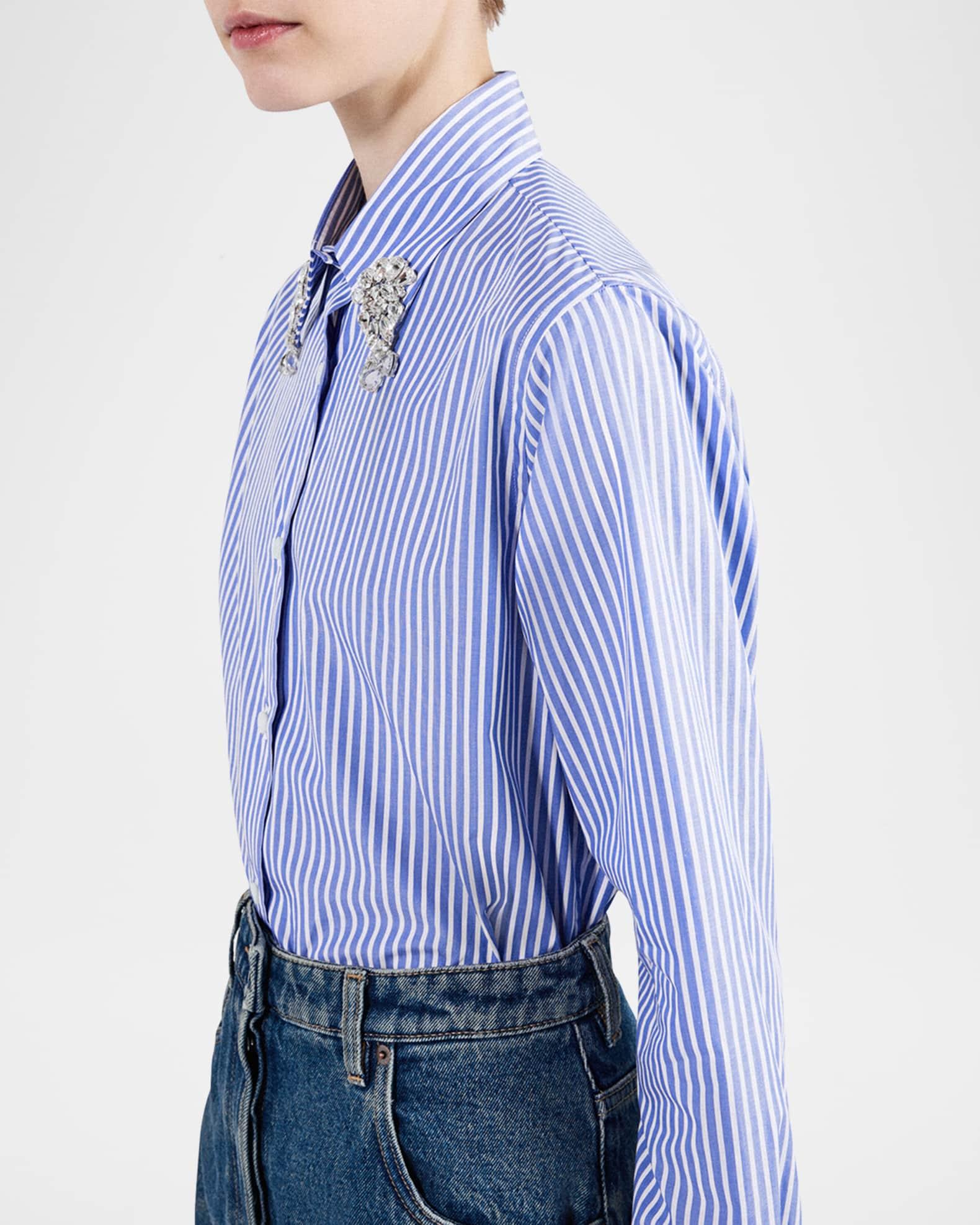 Crystal Stripe Poplin Shirt Product Image