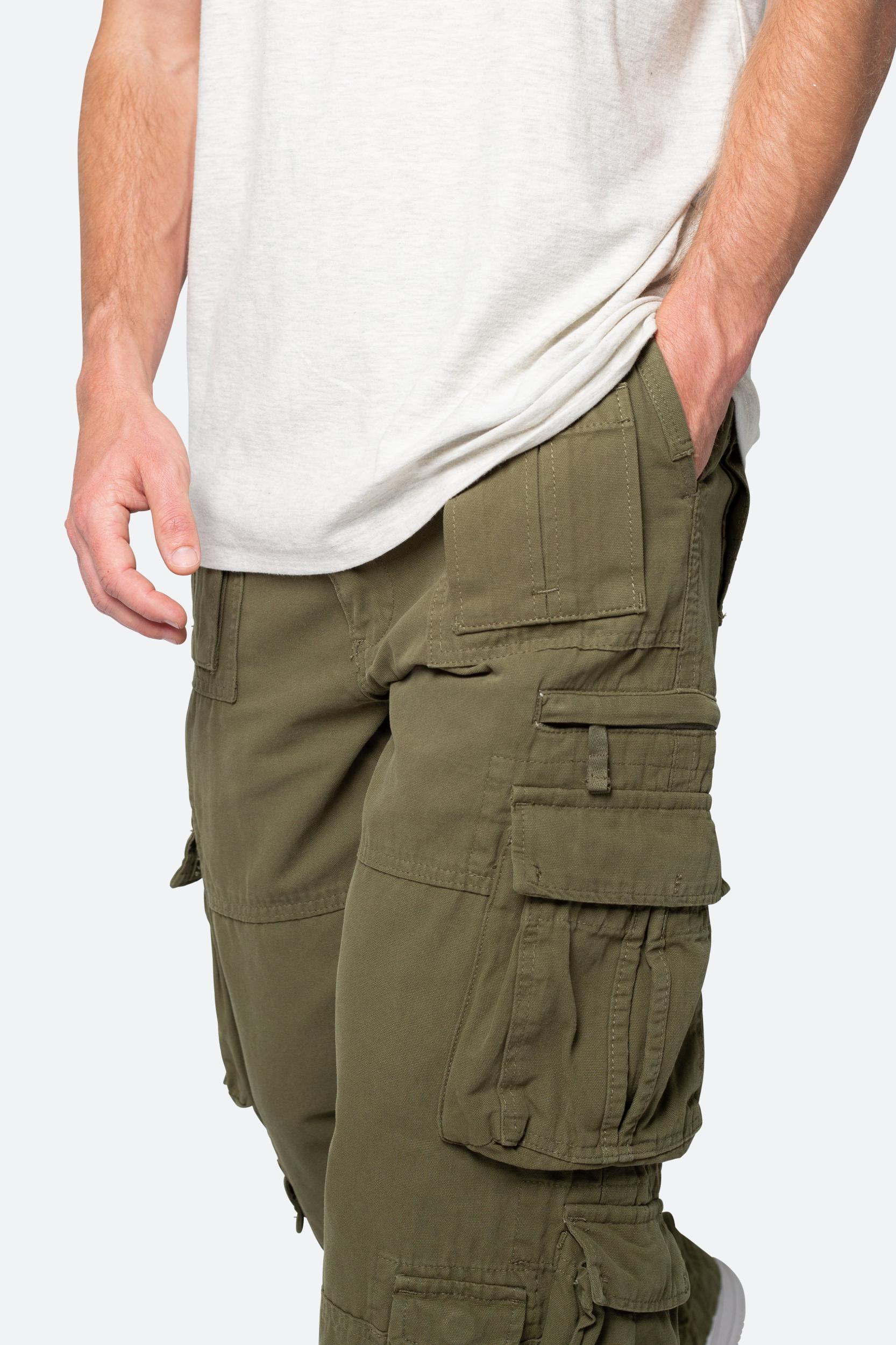 Military Cargo Pants - Olive Product Image