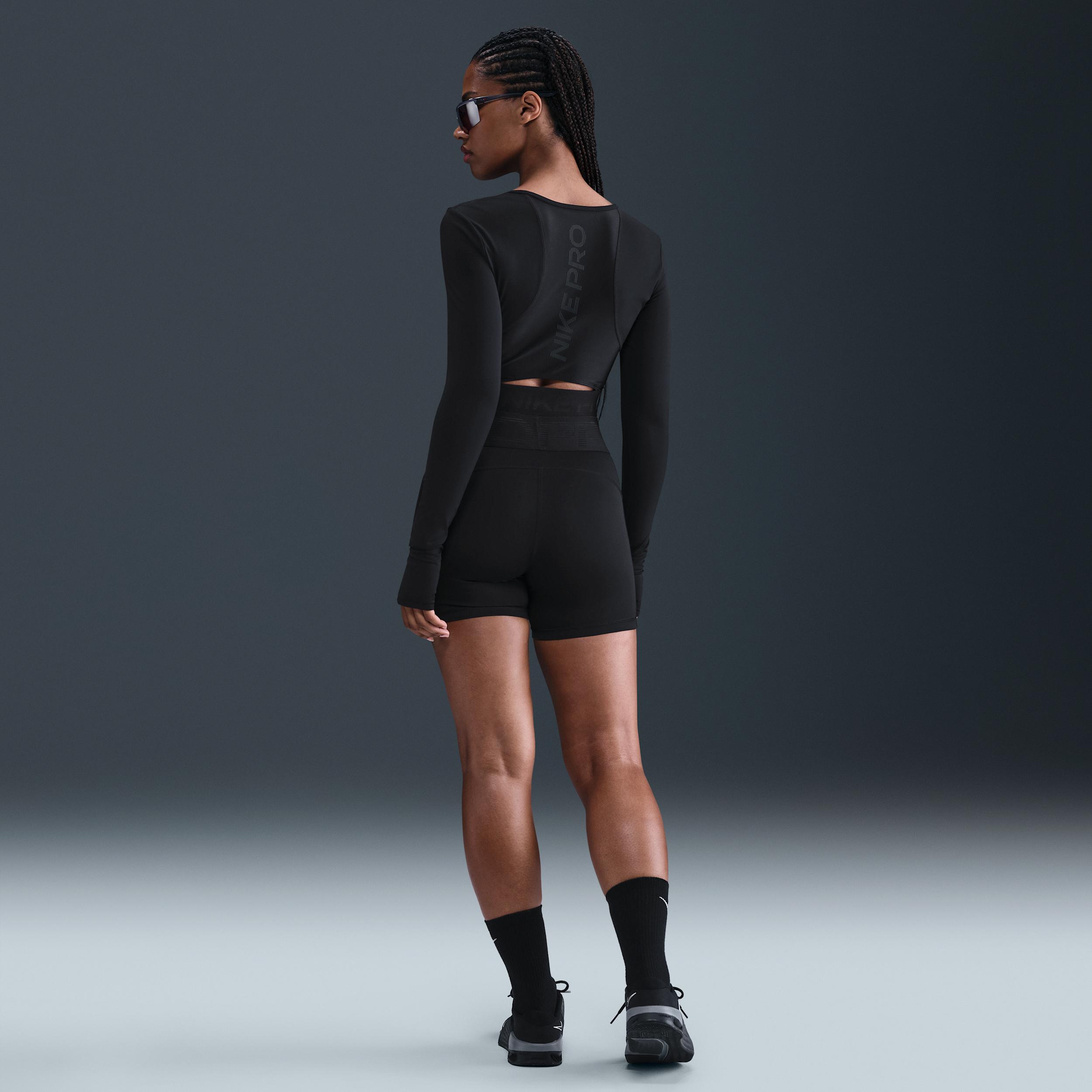 Womens Nike Pro Sculpt Dri-FIT High-Waisted 5 Biker Shorts | HV2366-010 Product Image