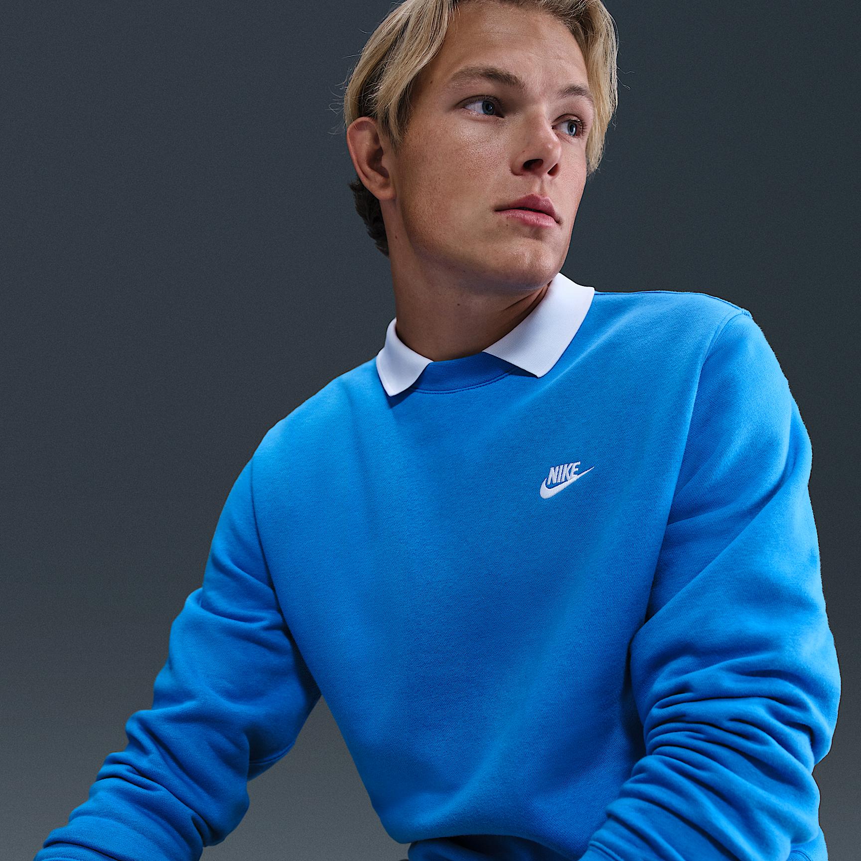Nike Mens Club Fleece Crew | FN3886-435 Product Image