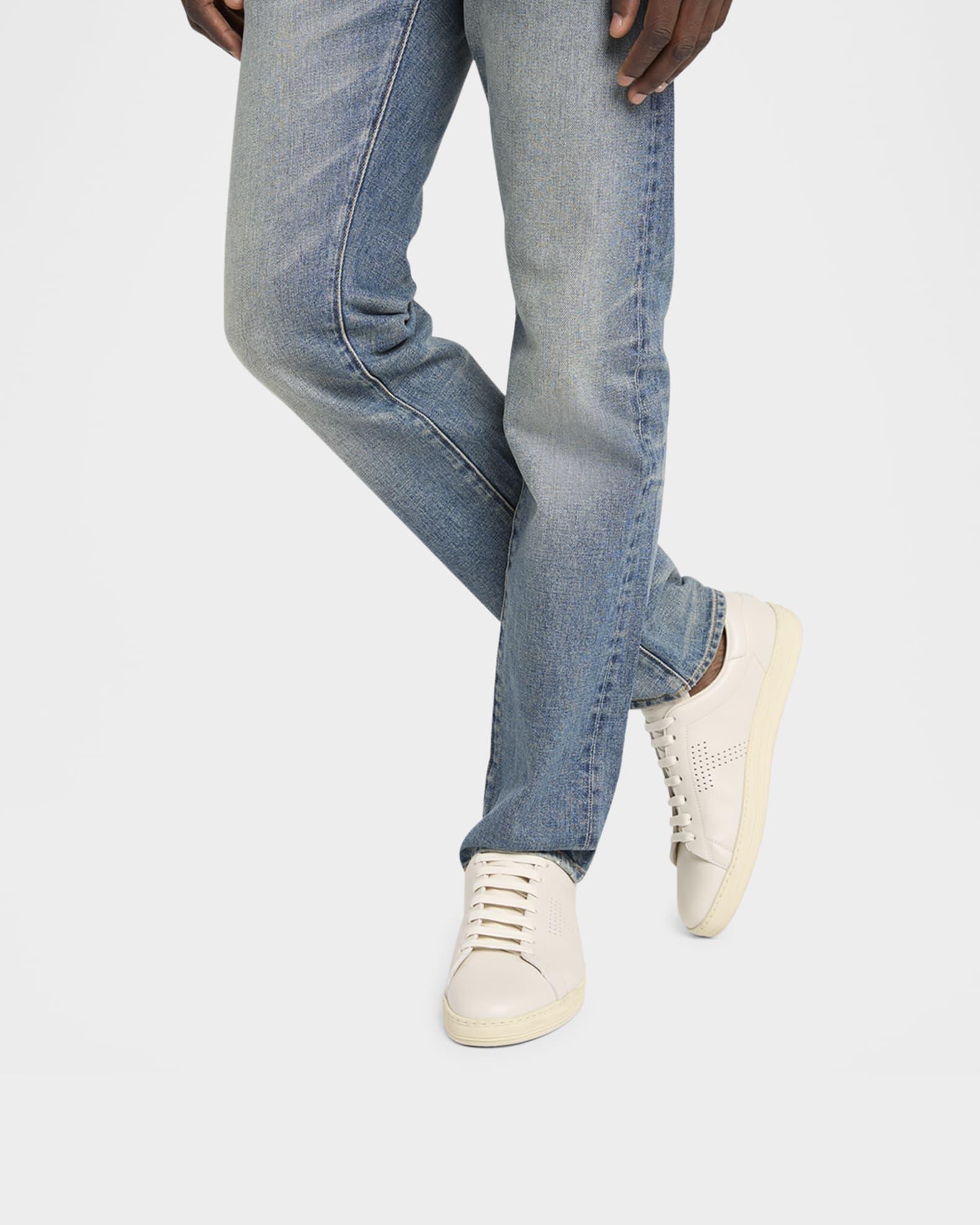 Men's Warwick Grained Leather Sneakers Product Image