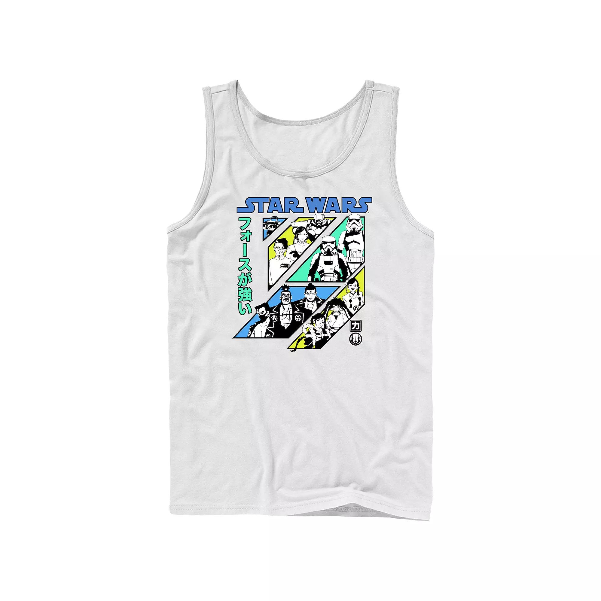 Men's Star Wars Visions Kanji Slant Panels Graphic Tank,  Product Image