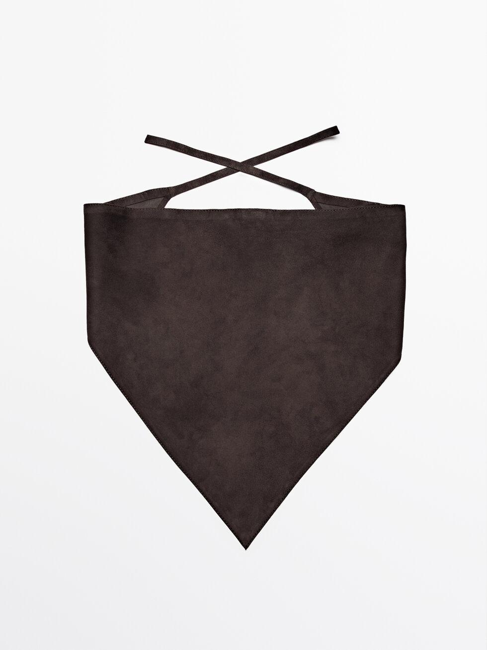 Suede leather bandana Product Image