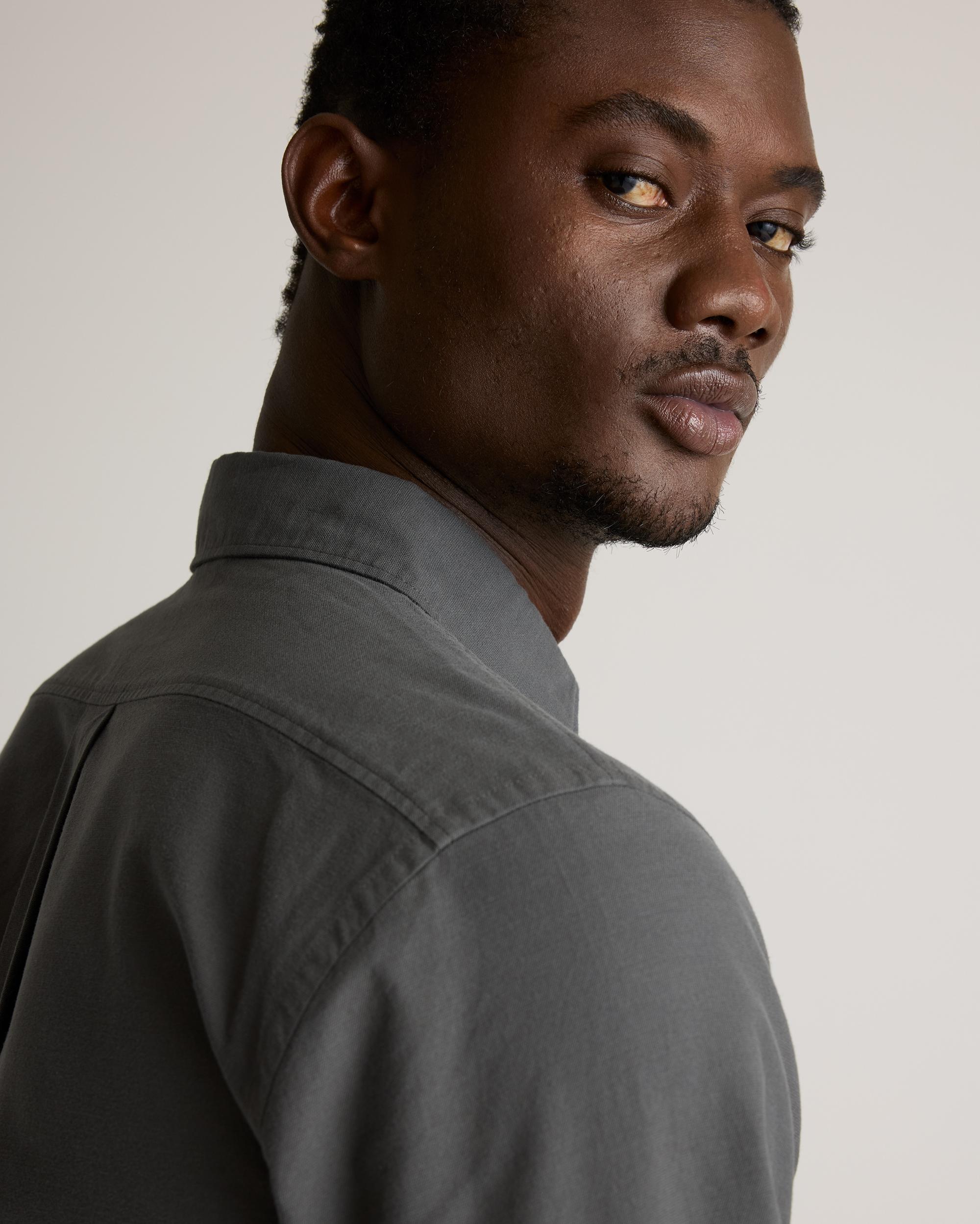 Quince | Men's Stretch Textured Twill Shirt Organic Cotton Product Image