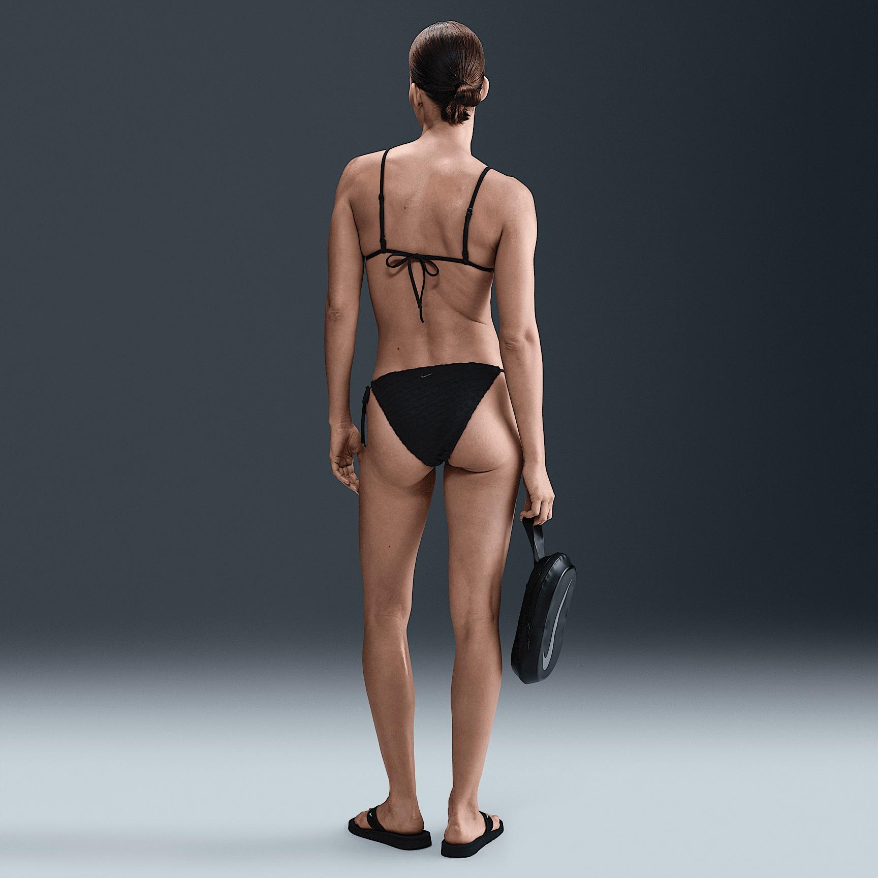 Nike Womens Swim Swoosh Link Terry Triangle Bikini Top | NESSF253-001 Product Image