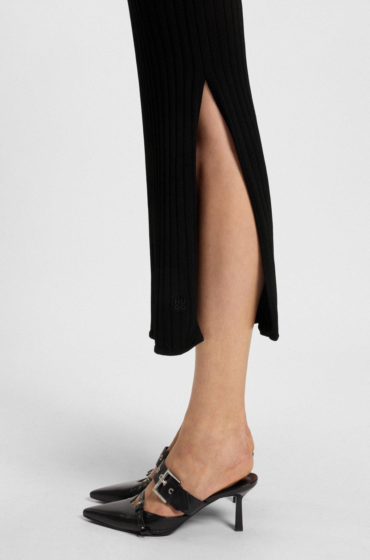 Knitted dress with one-shoulder design Product Image