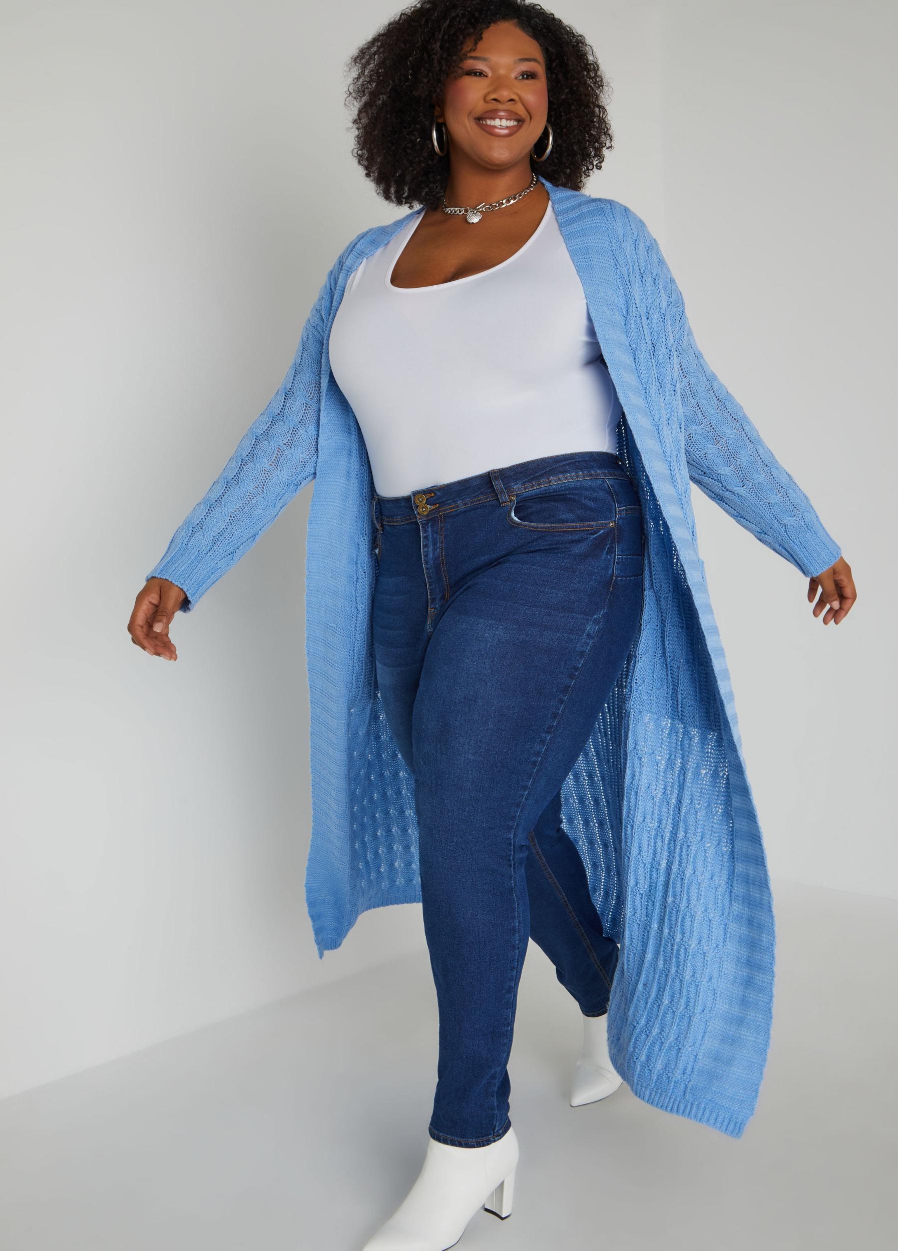 Cable Knit Pocketed Duster Product Image