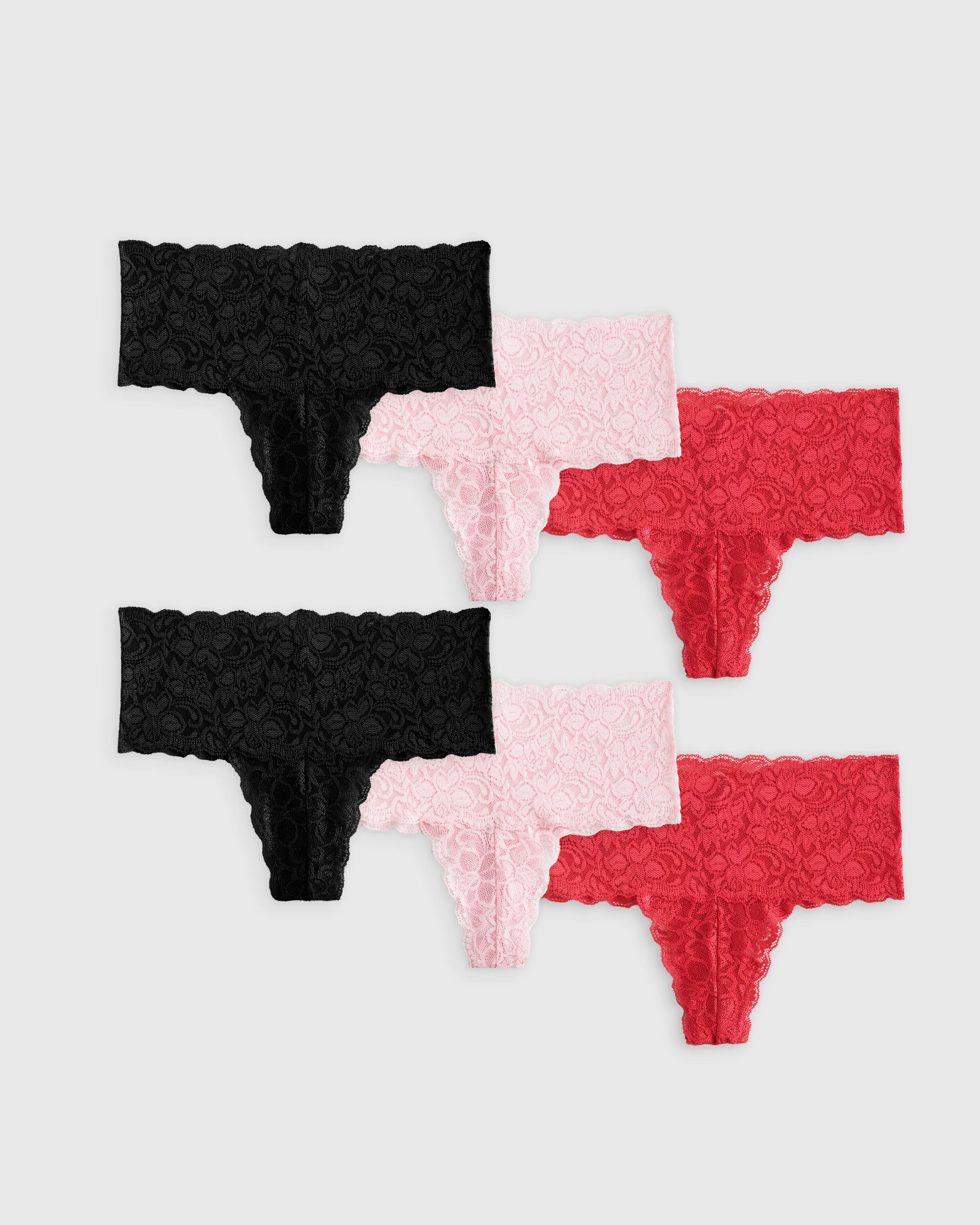 Quince | Women's Stretch Lace Thong Nylon/Spandex Product Image