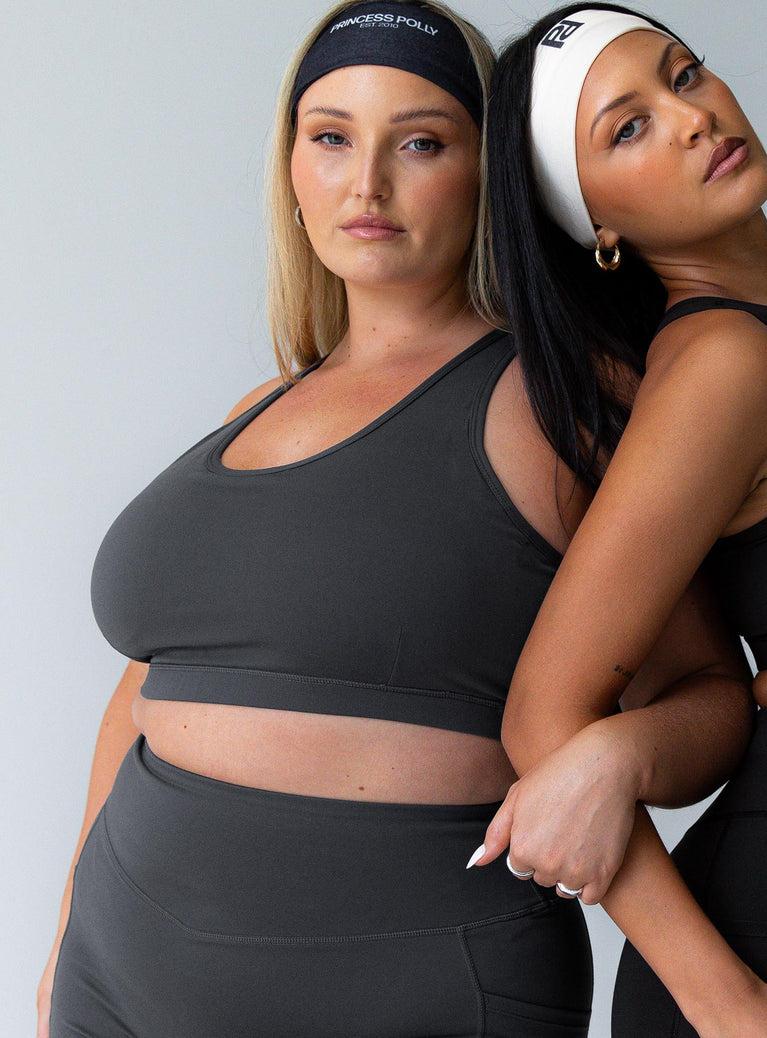 Energised Activewear Top Grey Curve Product Image