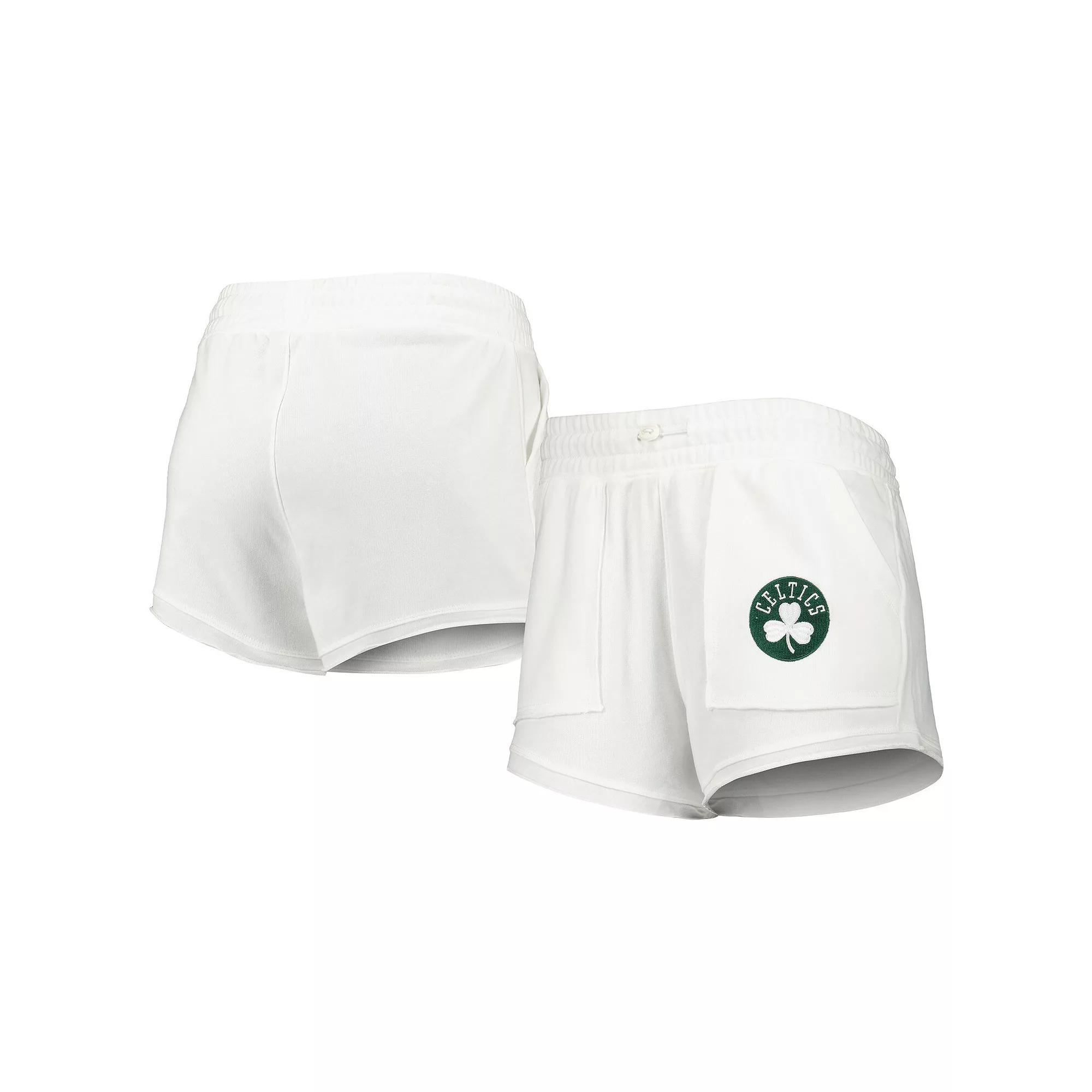 Women's Concepts Sport White Boston Celtics Sunray Shorts,  Product Image