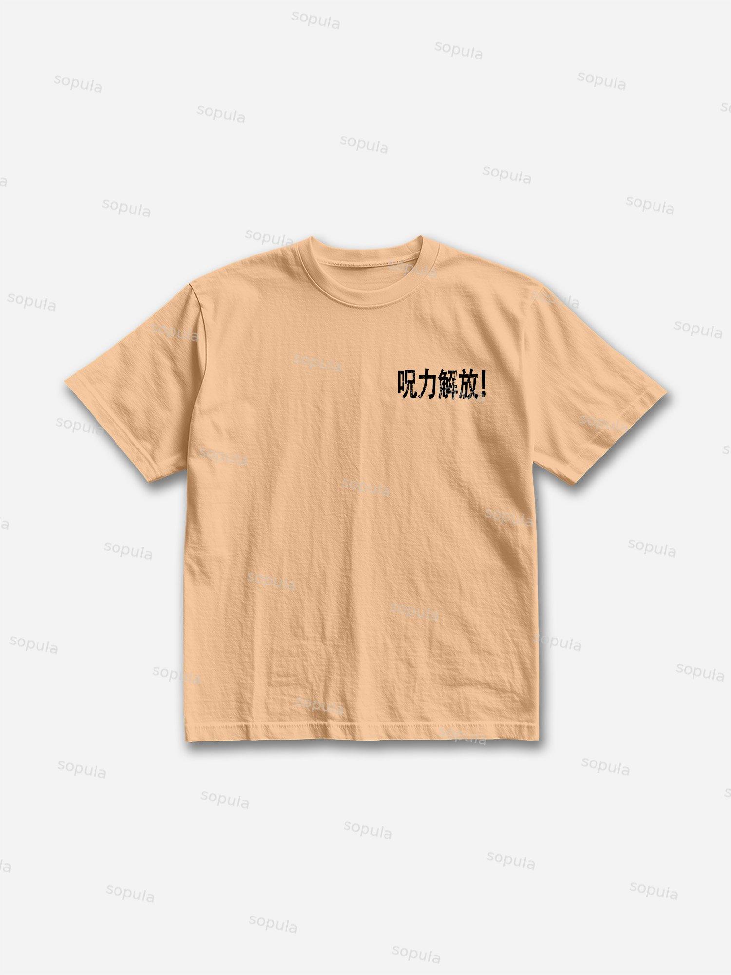 Spell Comic Graphic Print Cotton T-shirt Product Image