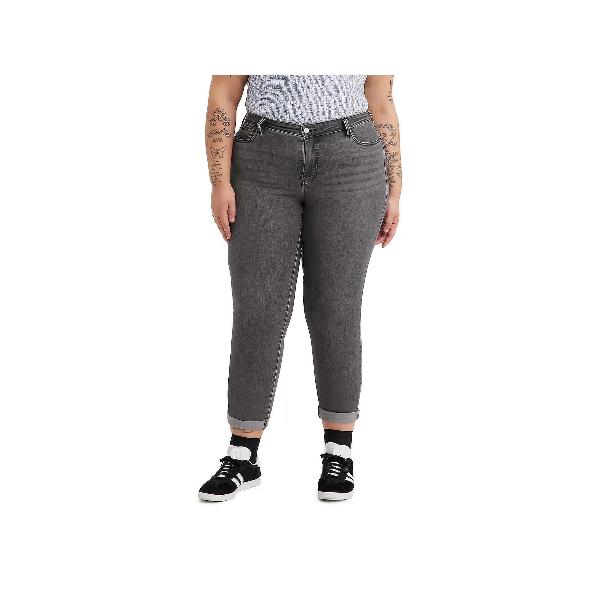 Plus Size Levi's® Boyfriend Jeans, Women's, Size: 26 W, Black Is Young Product Image