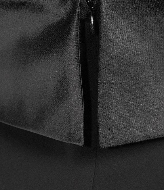 R & M Richards Scuba Strapless Bow Sleeveless Sheath Dress Product Image