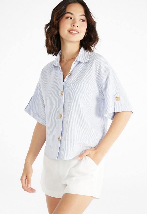 JustFab Margaux Platform Loafer Pump Womens Black/ White Size 8.5 Product Image