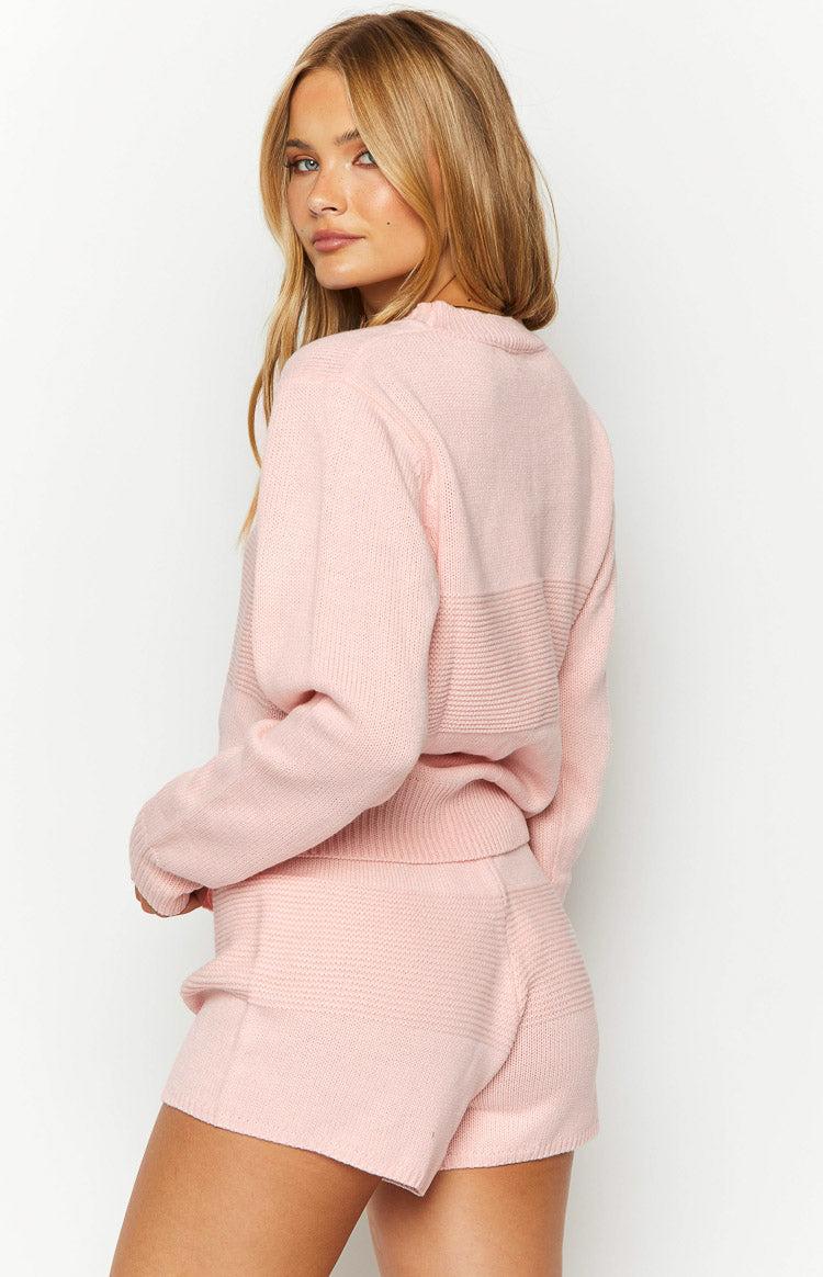 Winslee Pink Knit Shorts Product Image