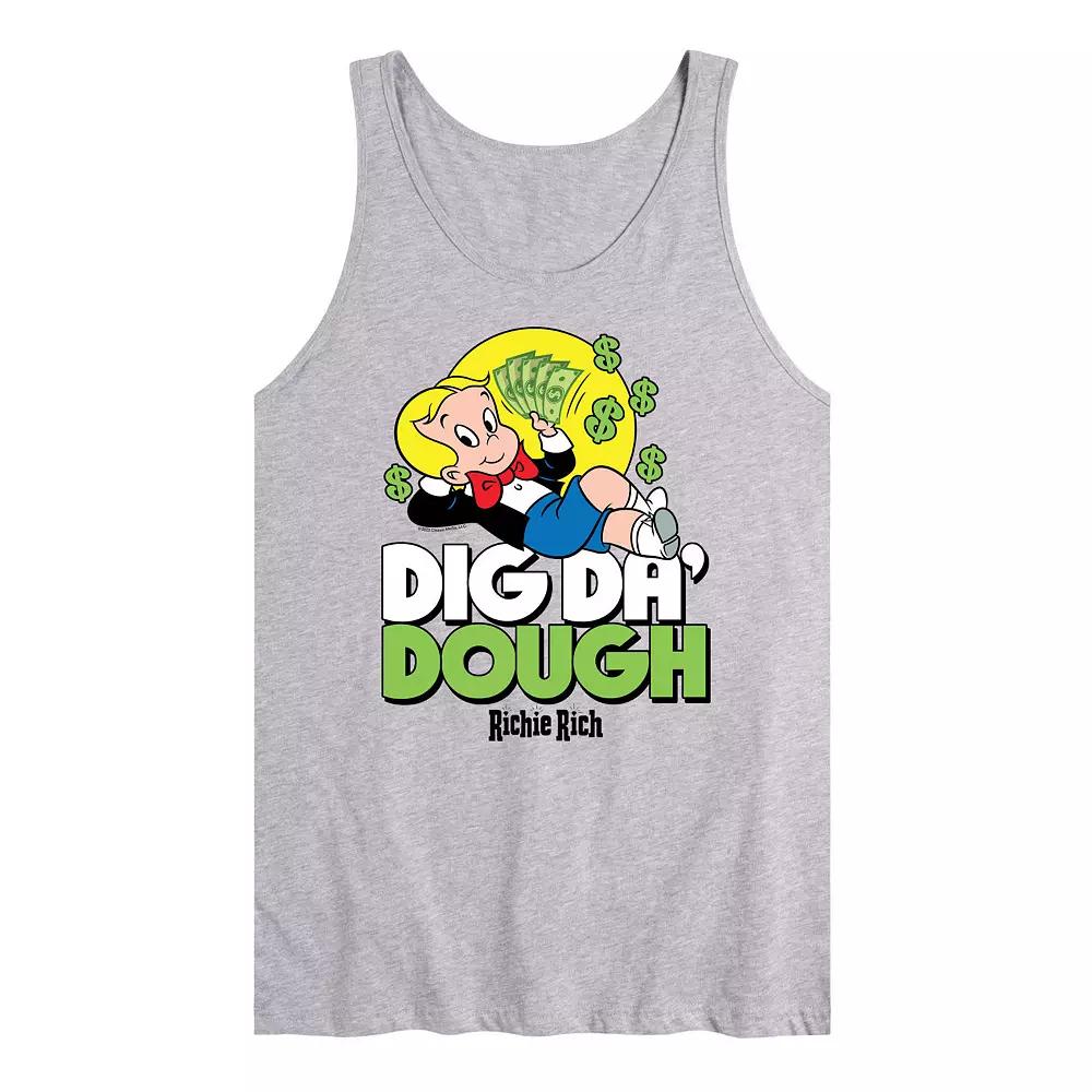 Men's Richie Rich Dig Da' Dough Graphic Tank Top,  Product Image