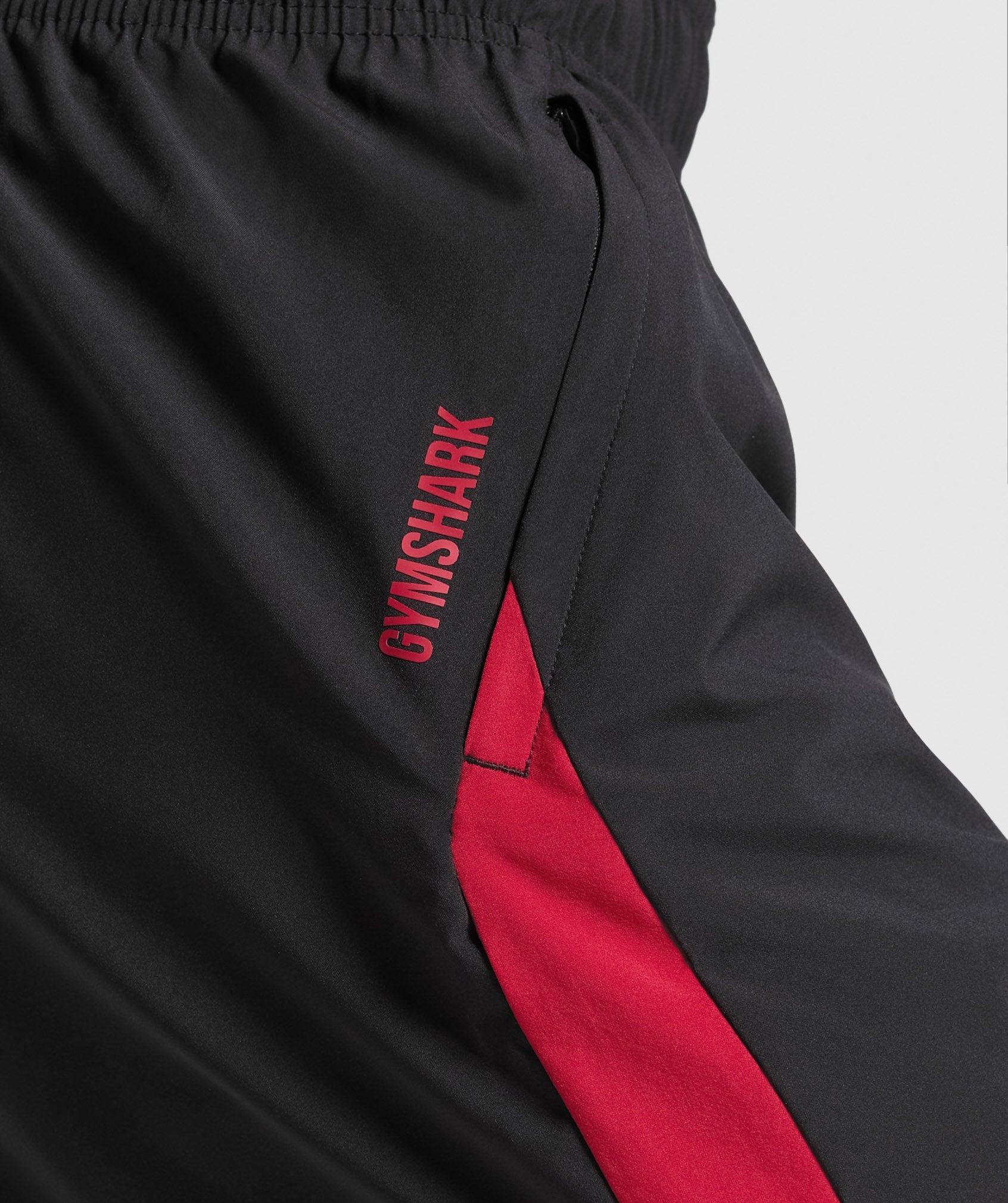 Gymshark Sport  7" Shorts - Black/Conditioning Red Male Product Image