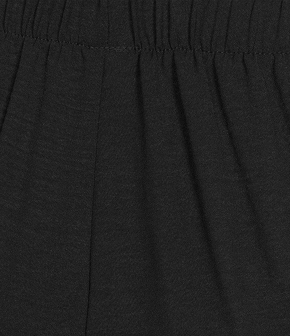 IC Collection Plus Size Crinkled Woven Elastic Waist Wide Leg Pull-On Pants Product Image