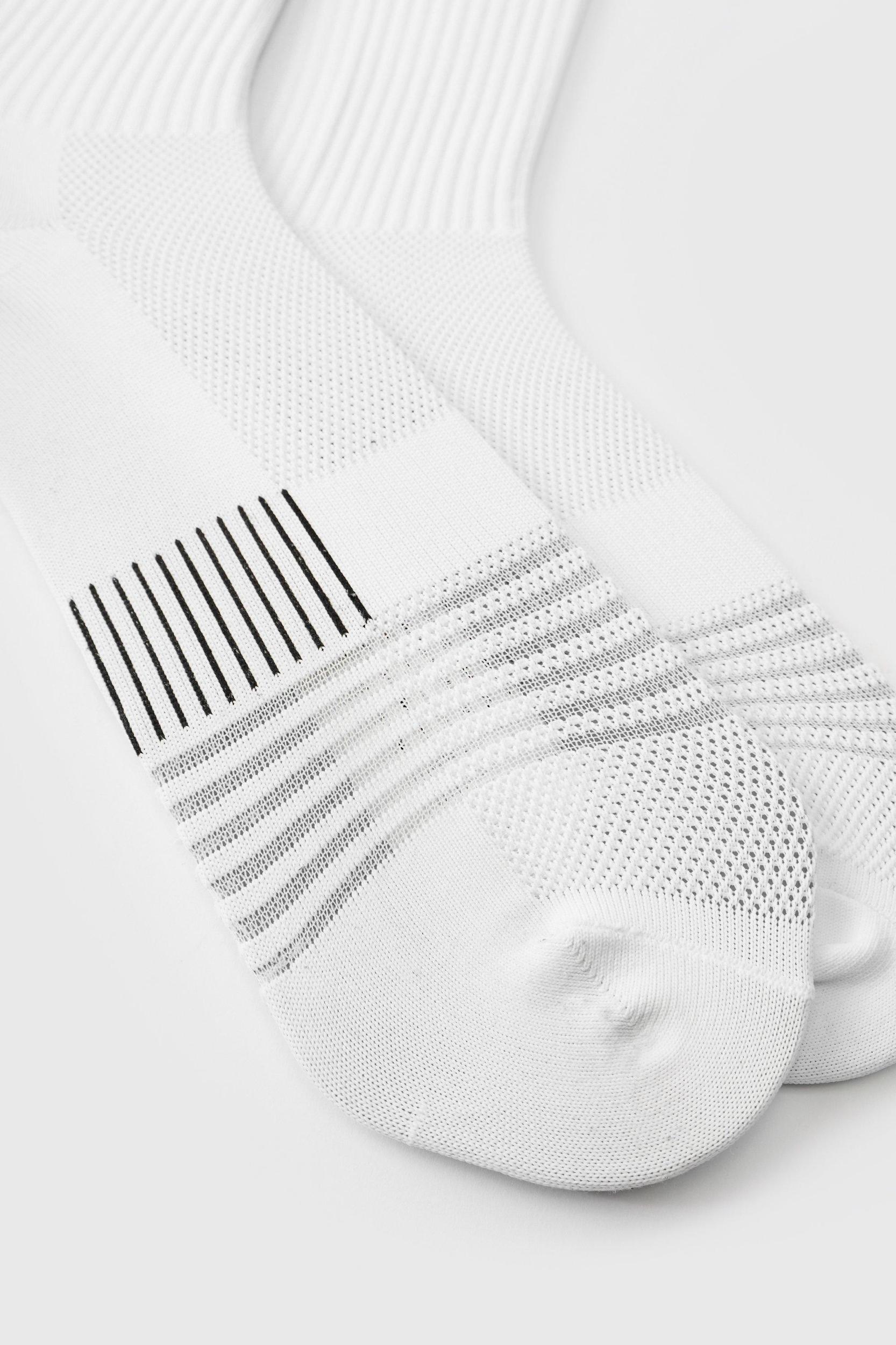 Man Active Reflective Running Crew Socks 2Pack | boohooMAN USA Product Image