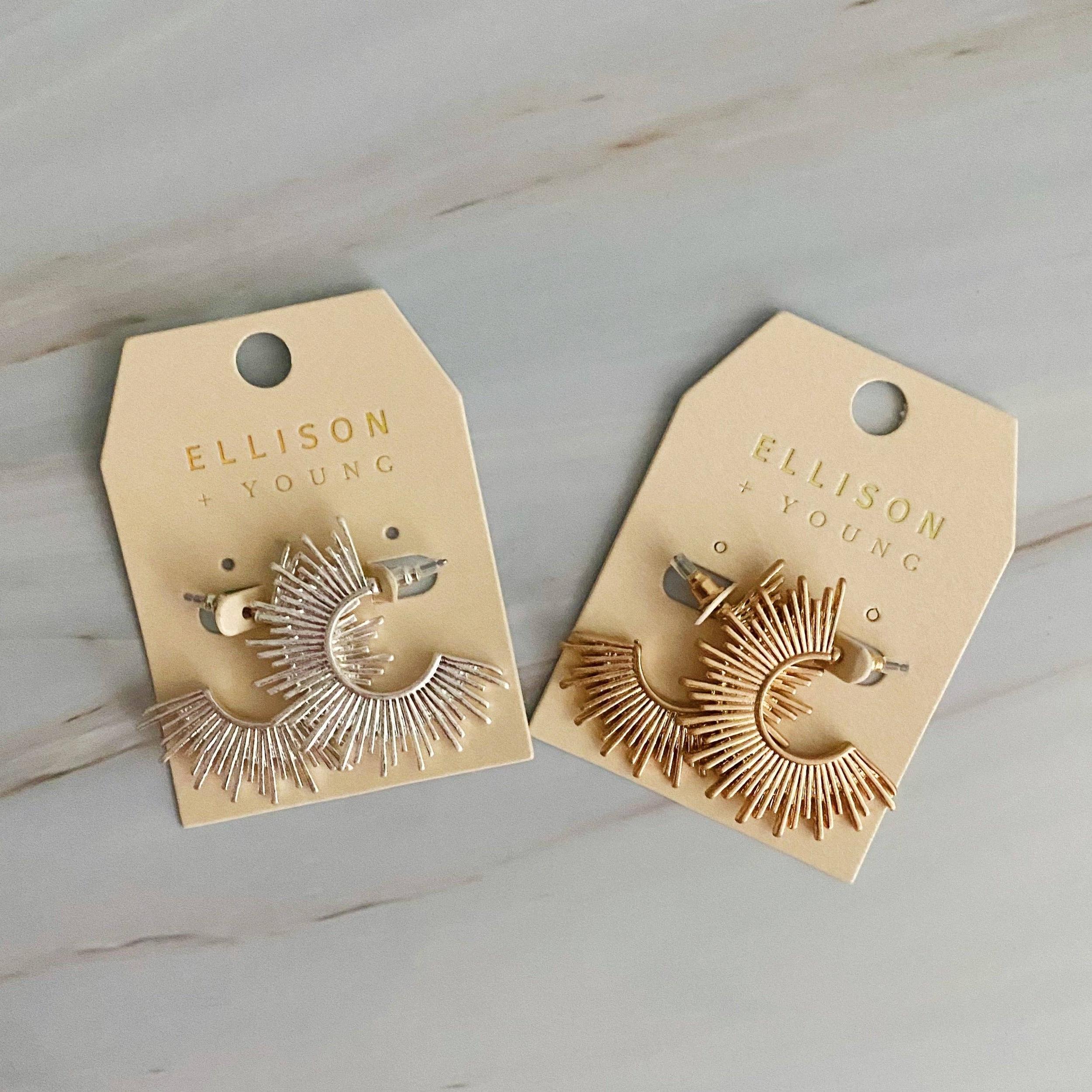 Pharaoh Half Hoop Earrings Product Image