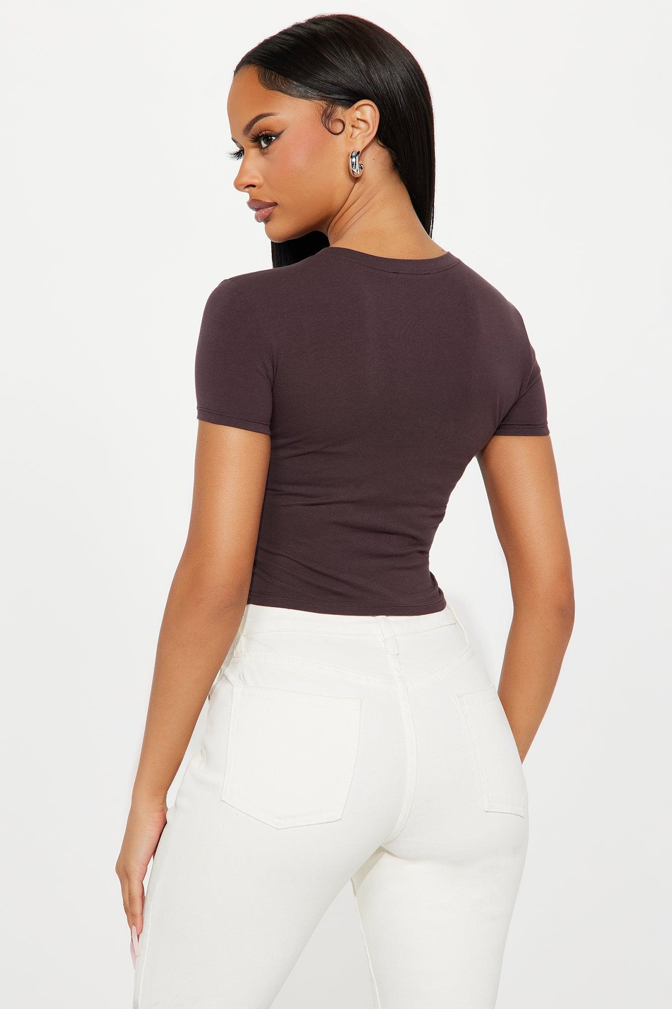 Robin Crop Top - Chocolate Female Product Image