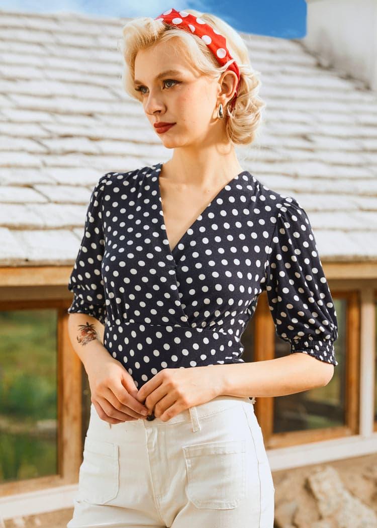 Puff & Grace Wrap Top Product Image