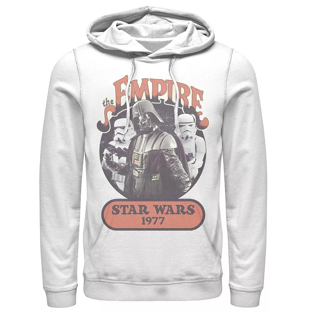 Men's Star Wars Darth Vader Stormtroopers Vintage 1977 Empire Hoodie, Size: Medium, White Product Image