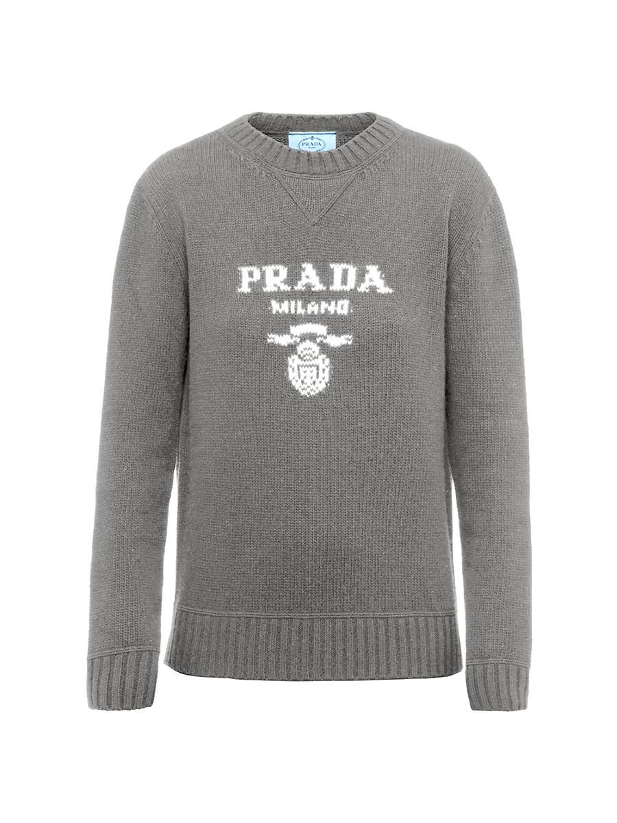 Womens Cashmere and Wool Crew-Neck Sweater Product Image