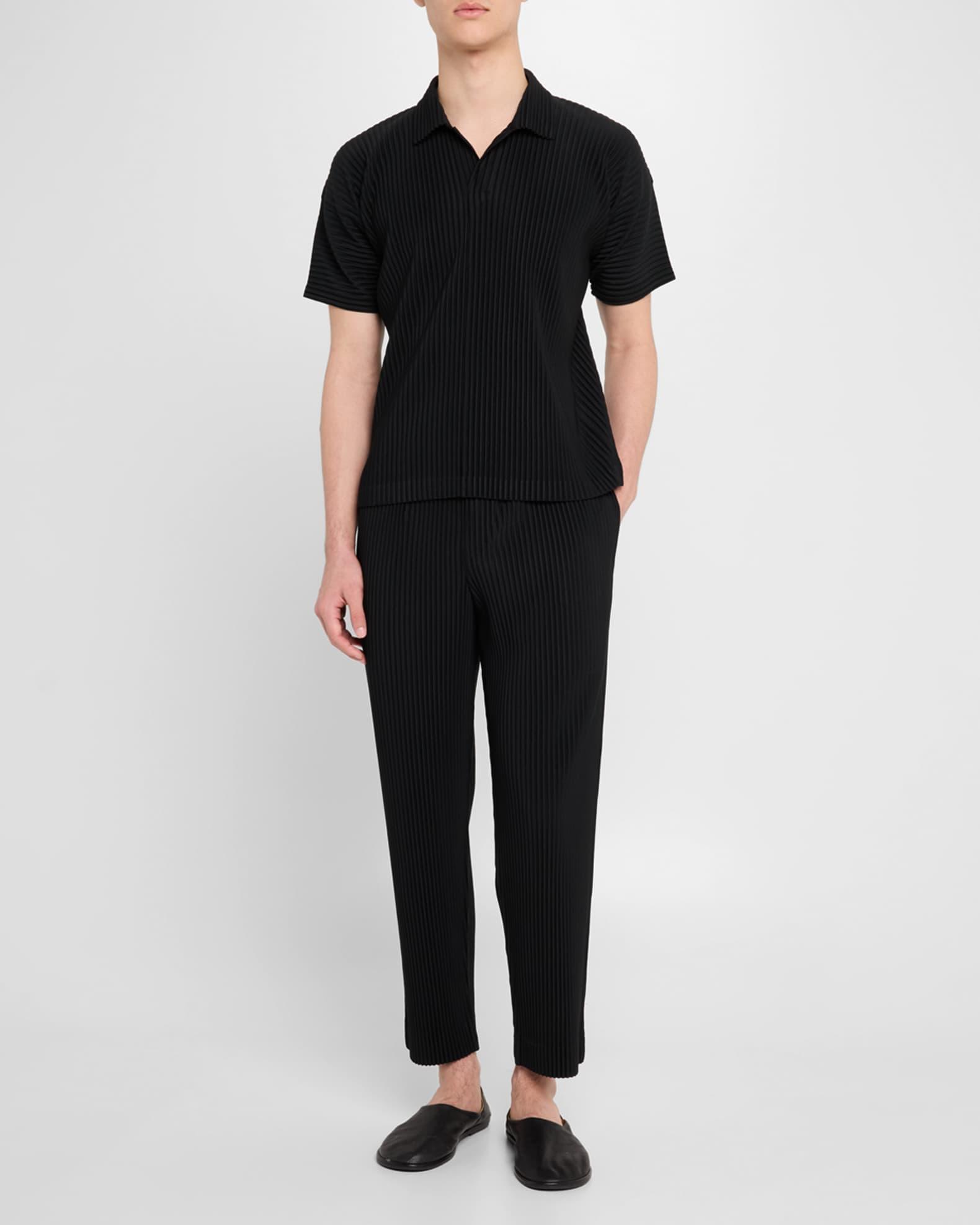 Men's Pleated Flat-Front Pants Product Image