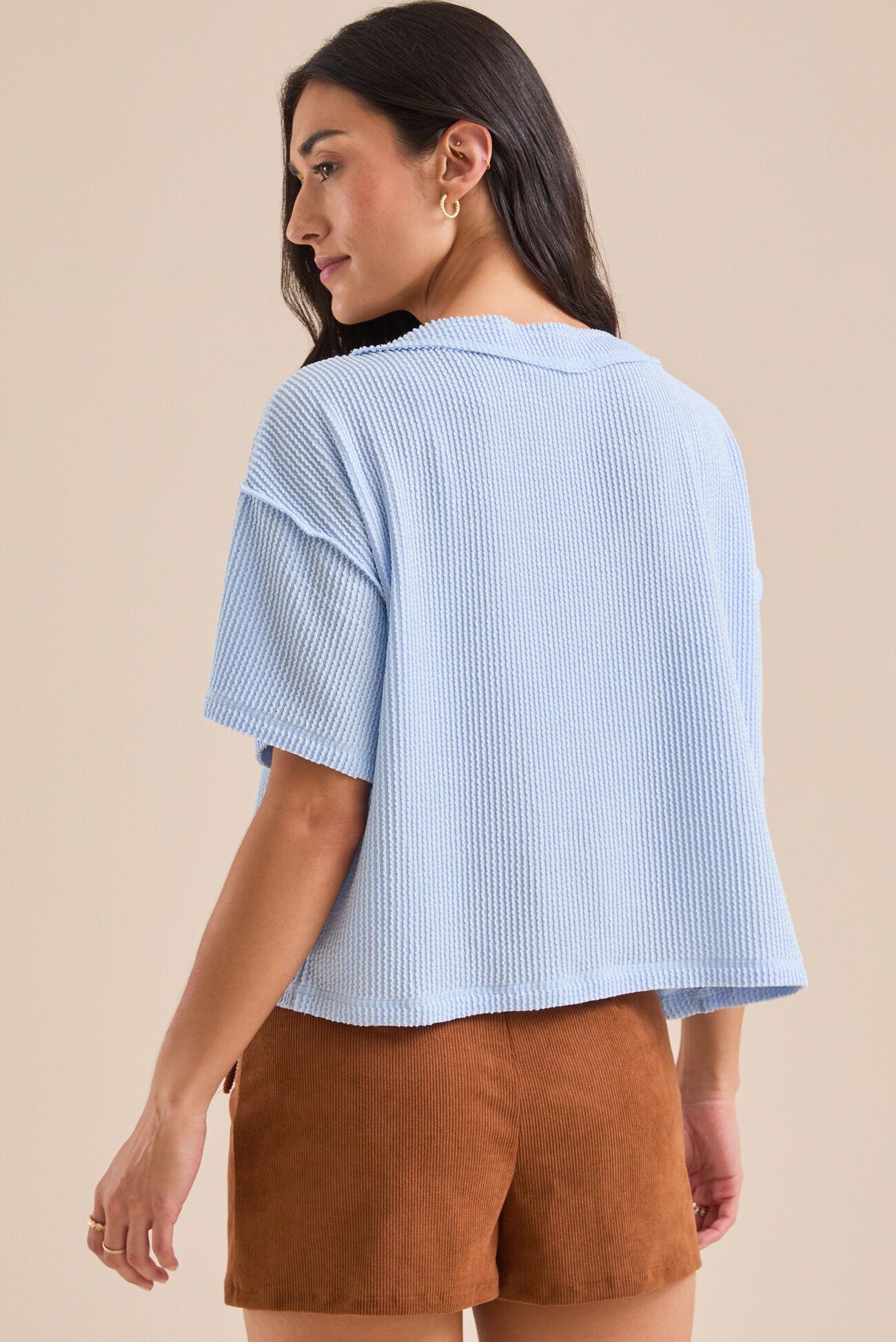 Ada Ribbed Boxy Tee Product Image