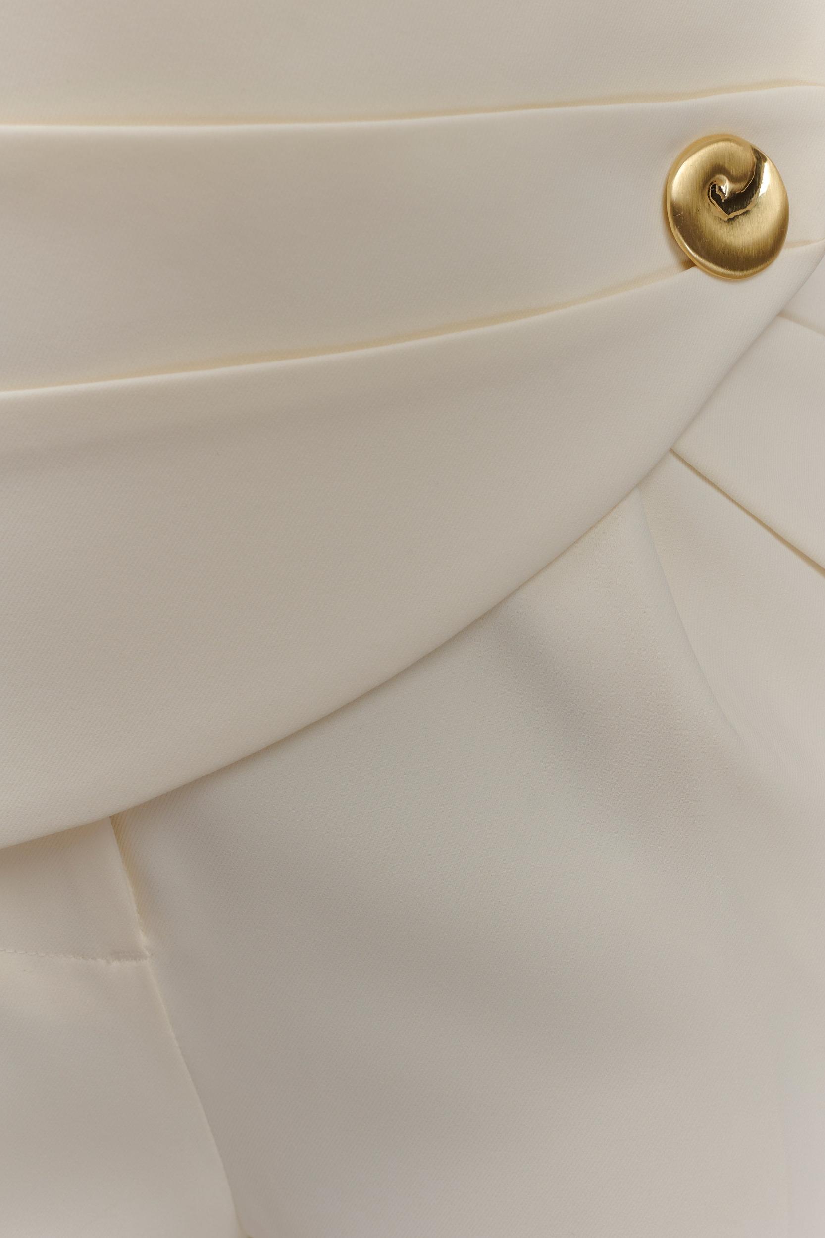 Faith Strapless Suiting Top - Ivory Product Image