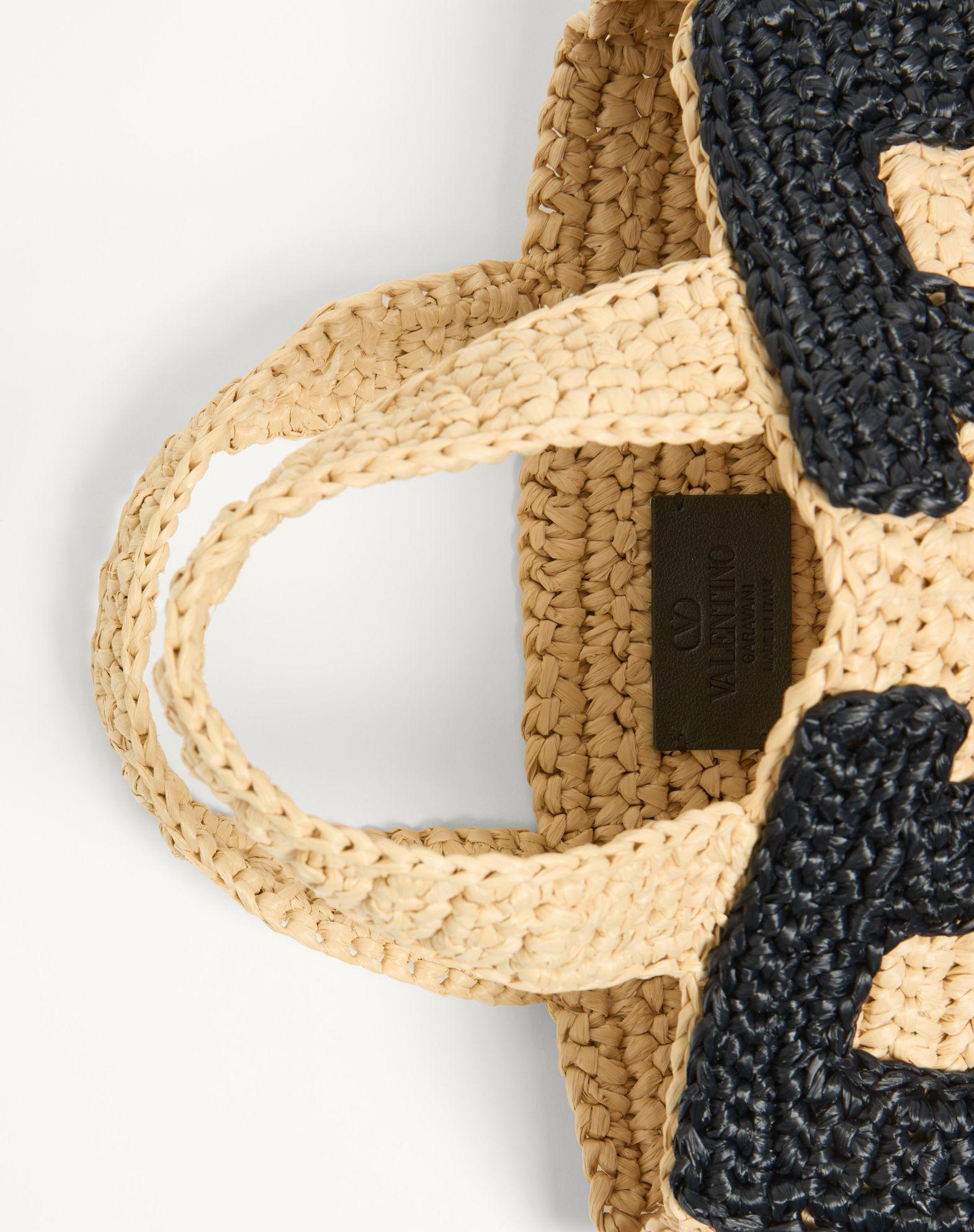 Valentino Garavani Viva Superstar Small Shopping Bag In Raffia Product Image