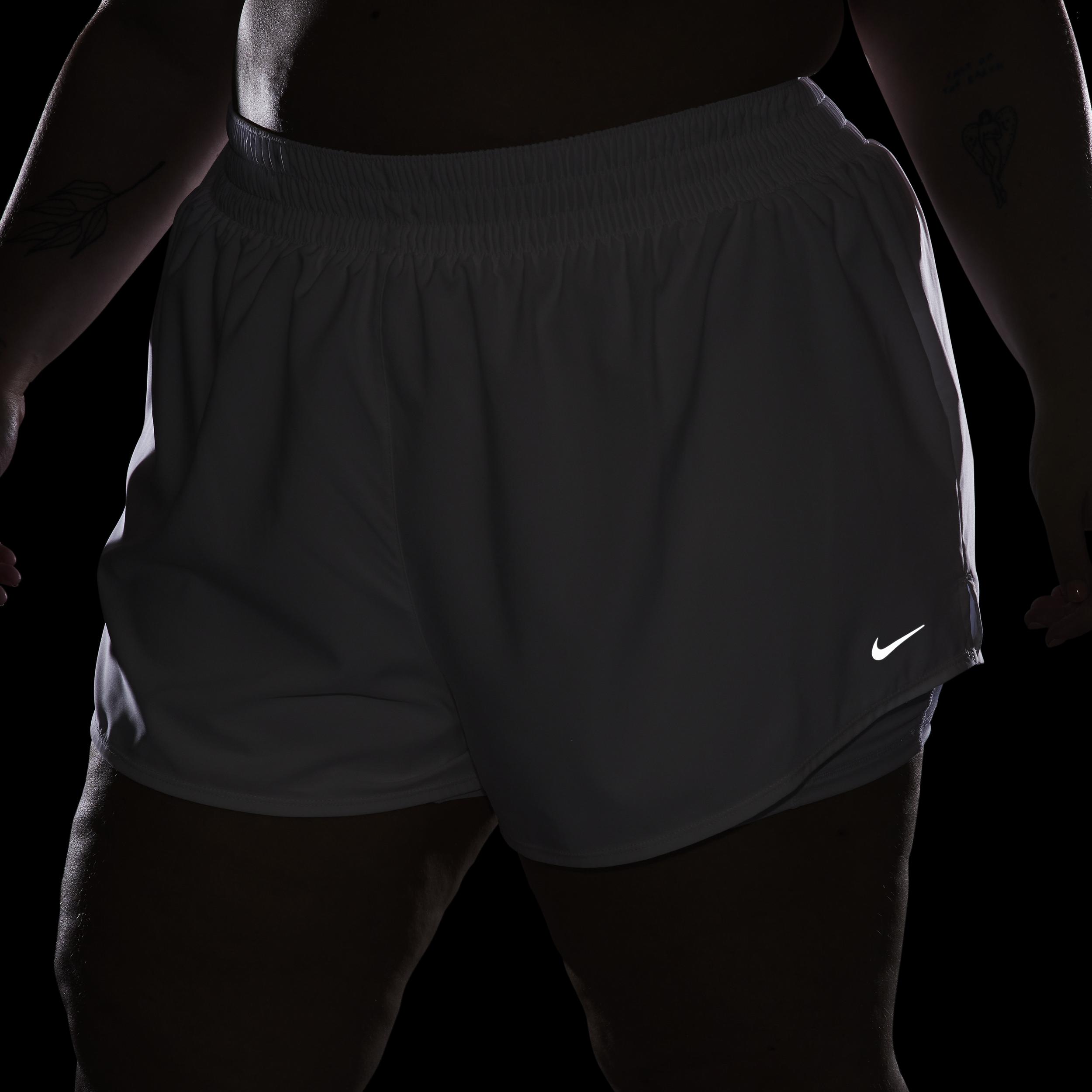 Nike Women's Dri-FIT One High-Waisted 3" 2-in-1 Shorts (Plus Size) Product Image